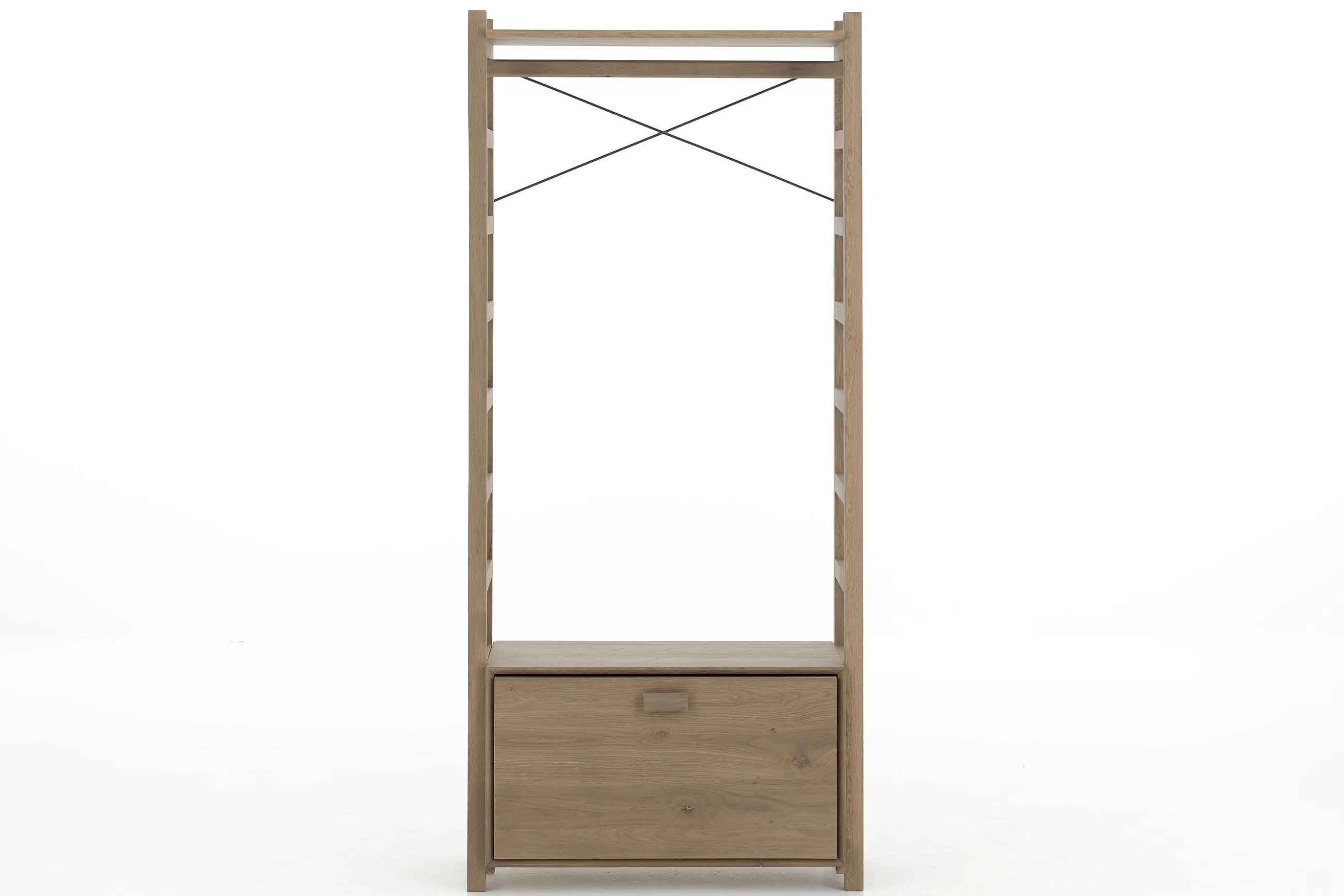 Flamant Aber, Etagere A Chaussures, Chene Patine, Avec Tringle De Placard- Placards