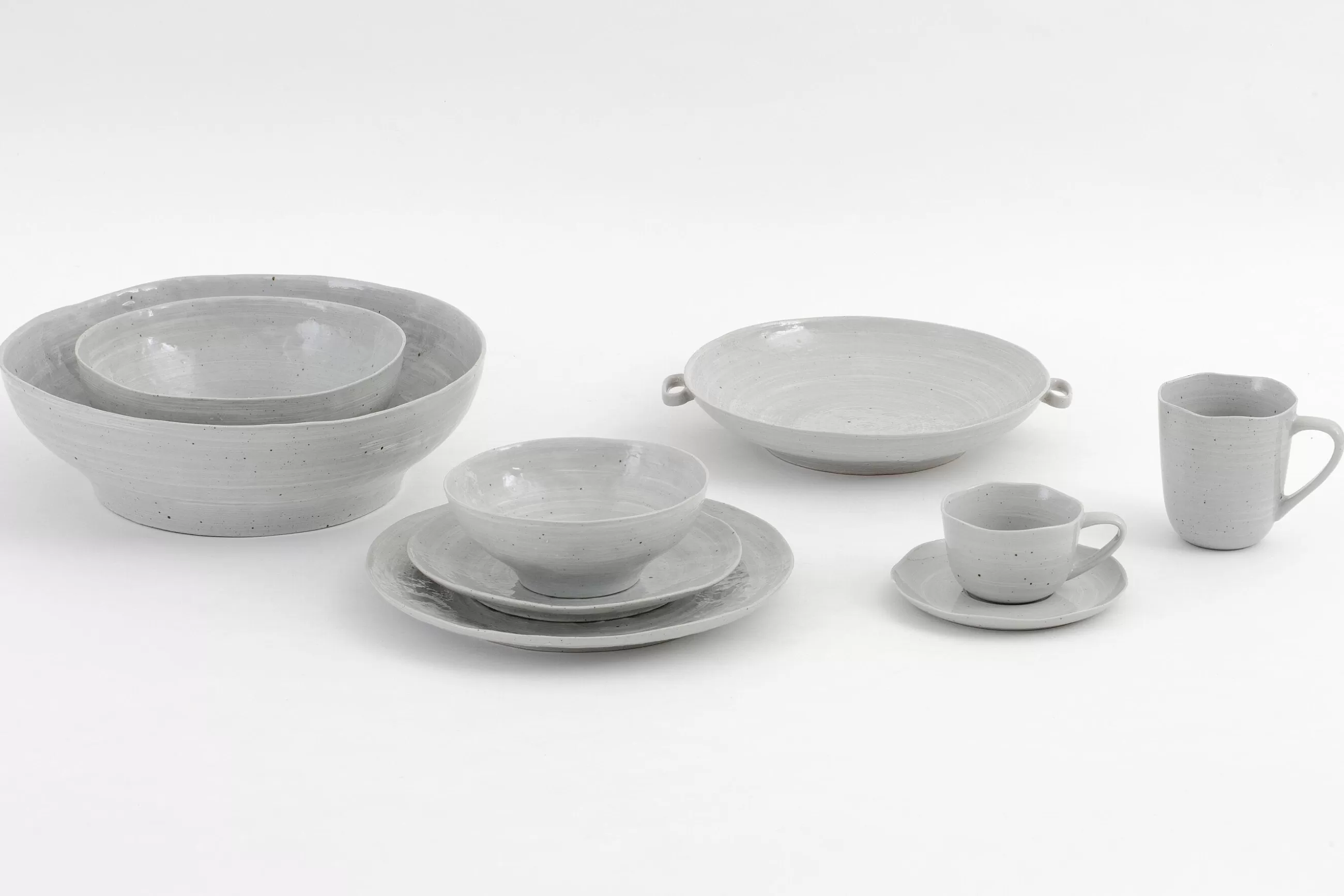 Flamant Alanah, Assiette, Ceramique, Gris, 21,5Cm- Assiettes, Plats Et Bols