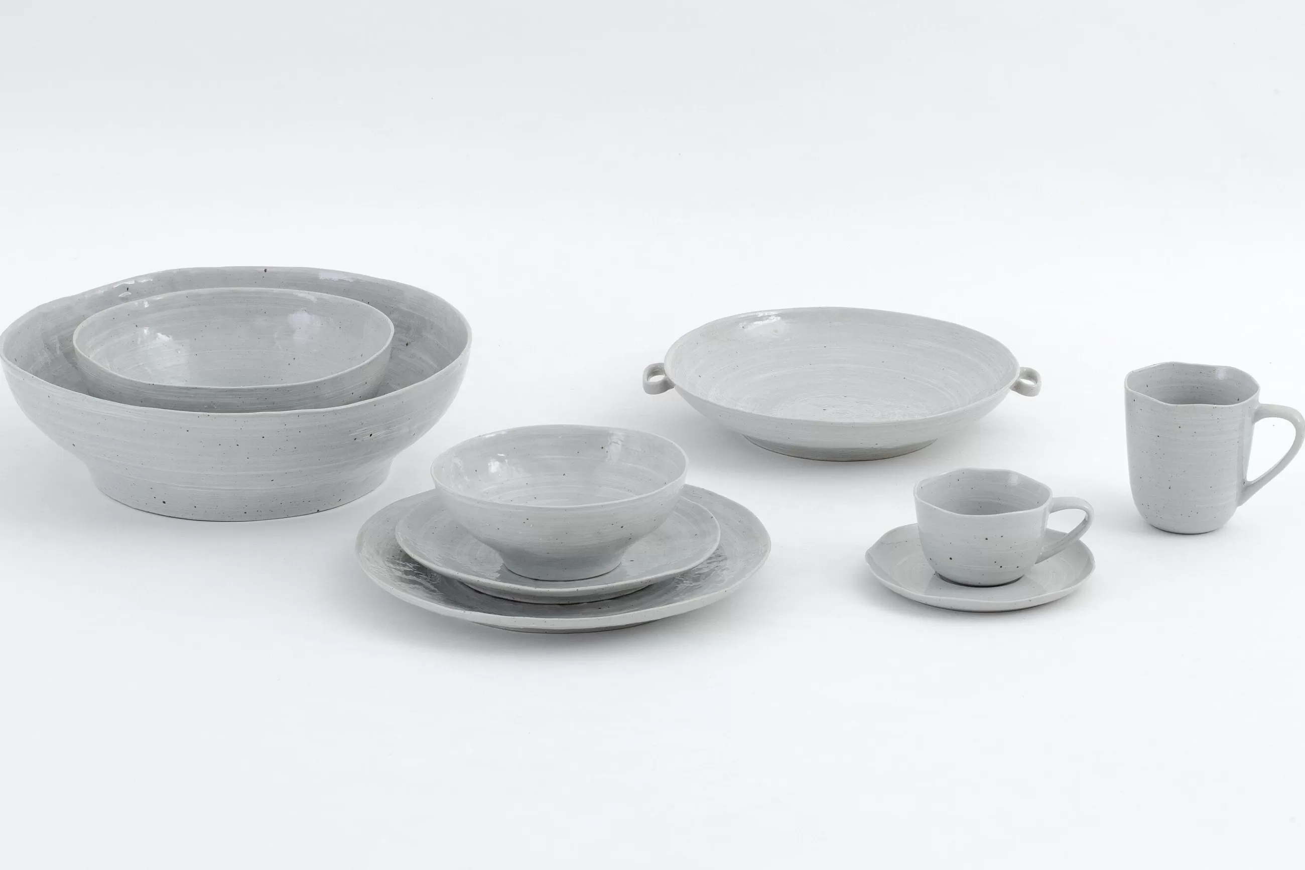 Flamant Alanah, Assiette, Ceramique, Gris, 27Cm- Assiettes, Plats Et Bols