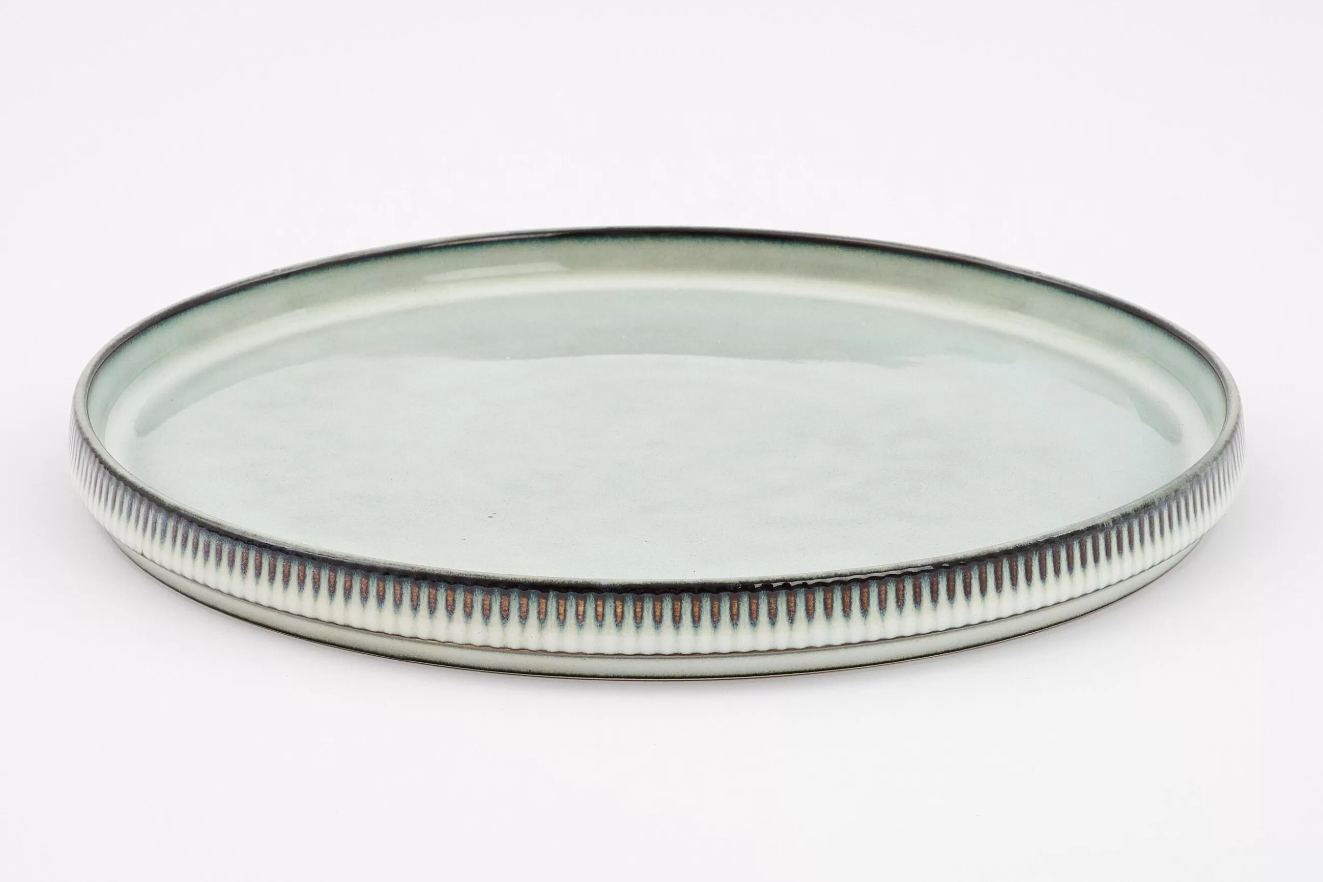 Flamant Architecto, Assiette, Ceramique, Gris, 25,5Cm- Assiettes, Plats Et Bols