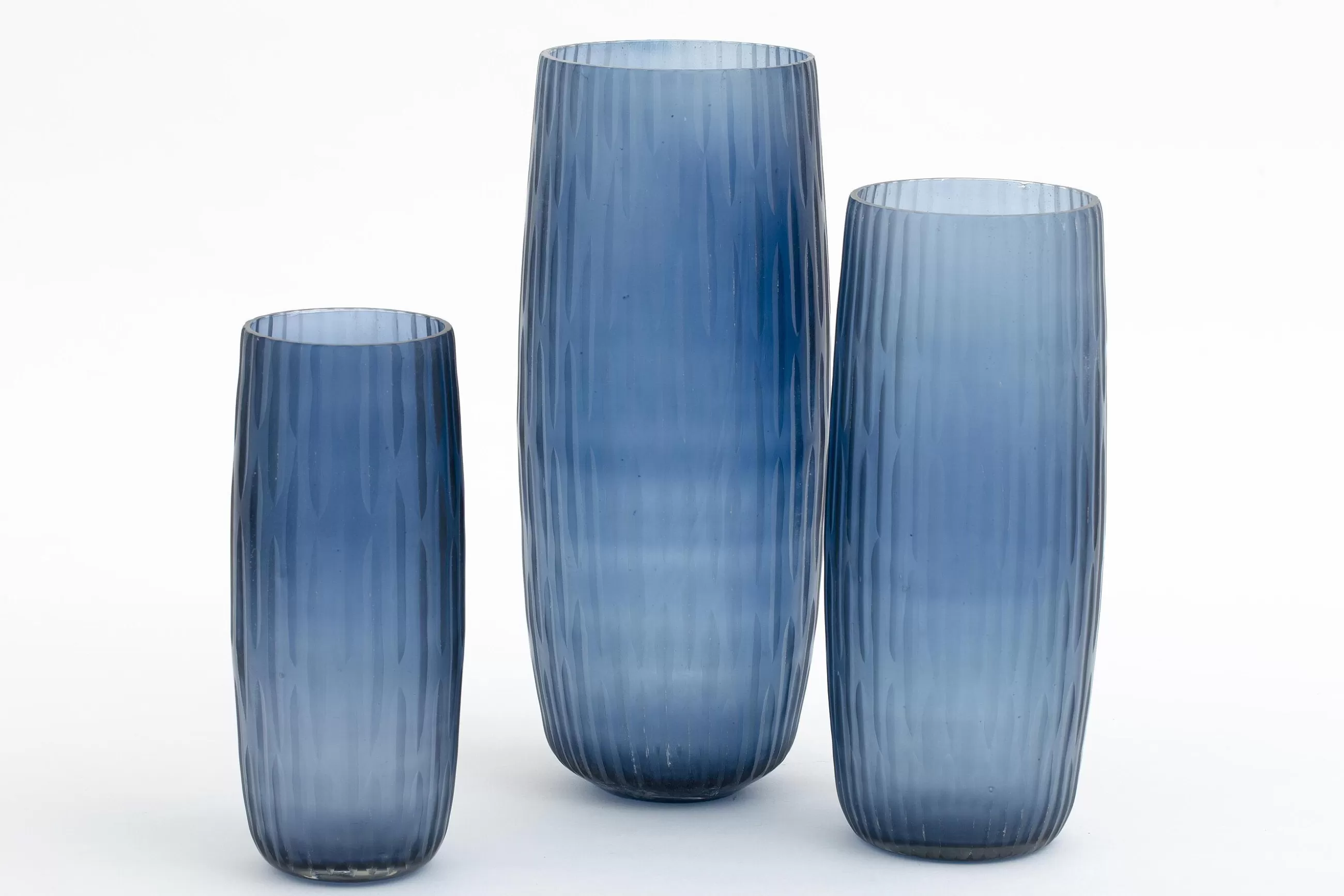 Flamant Arez, Vase, Verre, Bleu, S- Décoration