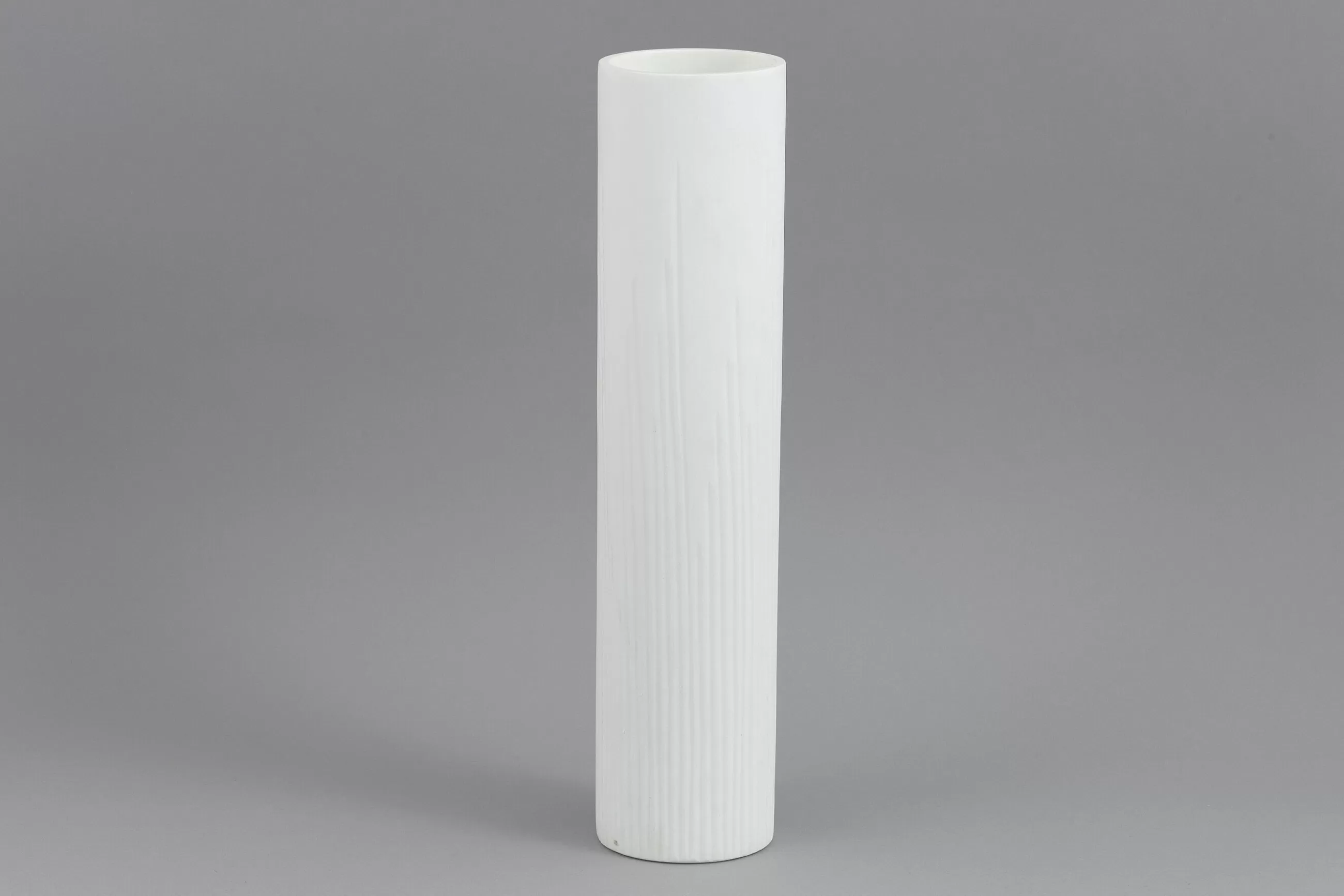 Flamant Ayla, Vase, Verre, Blanc, O10,5X44H- Décoration