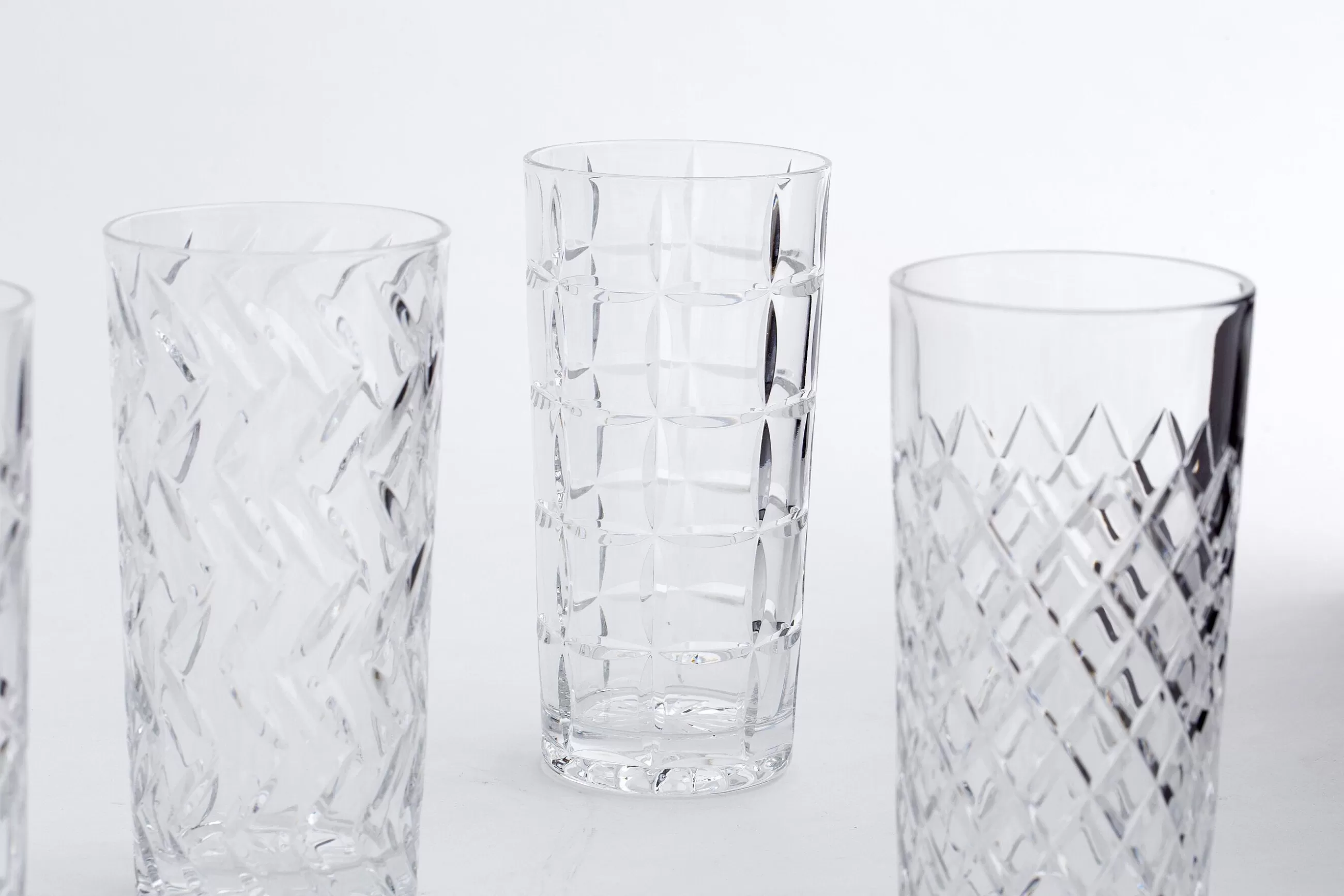 Flamant Bogart, Grand Verre, Coupe A La Main, Ensemble De 6- Lunettes