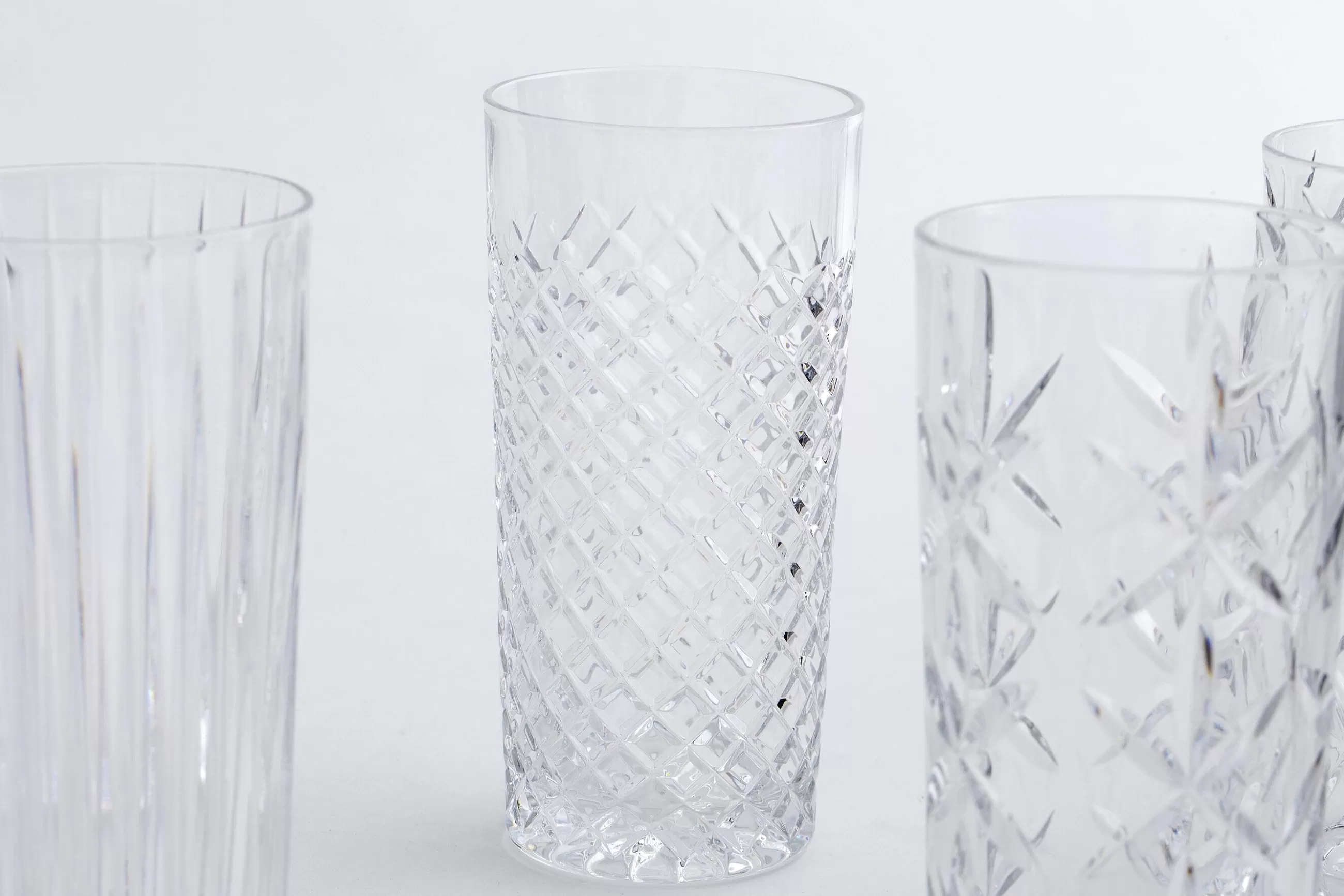 Flamant Bogart, Grand Verre, Coupe A La Main, Ensemble De 6- Lunettes
