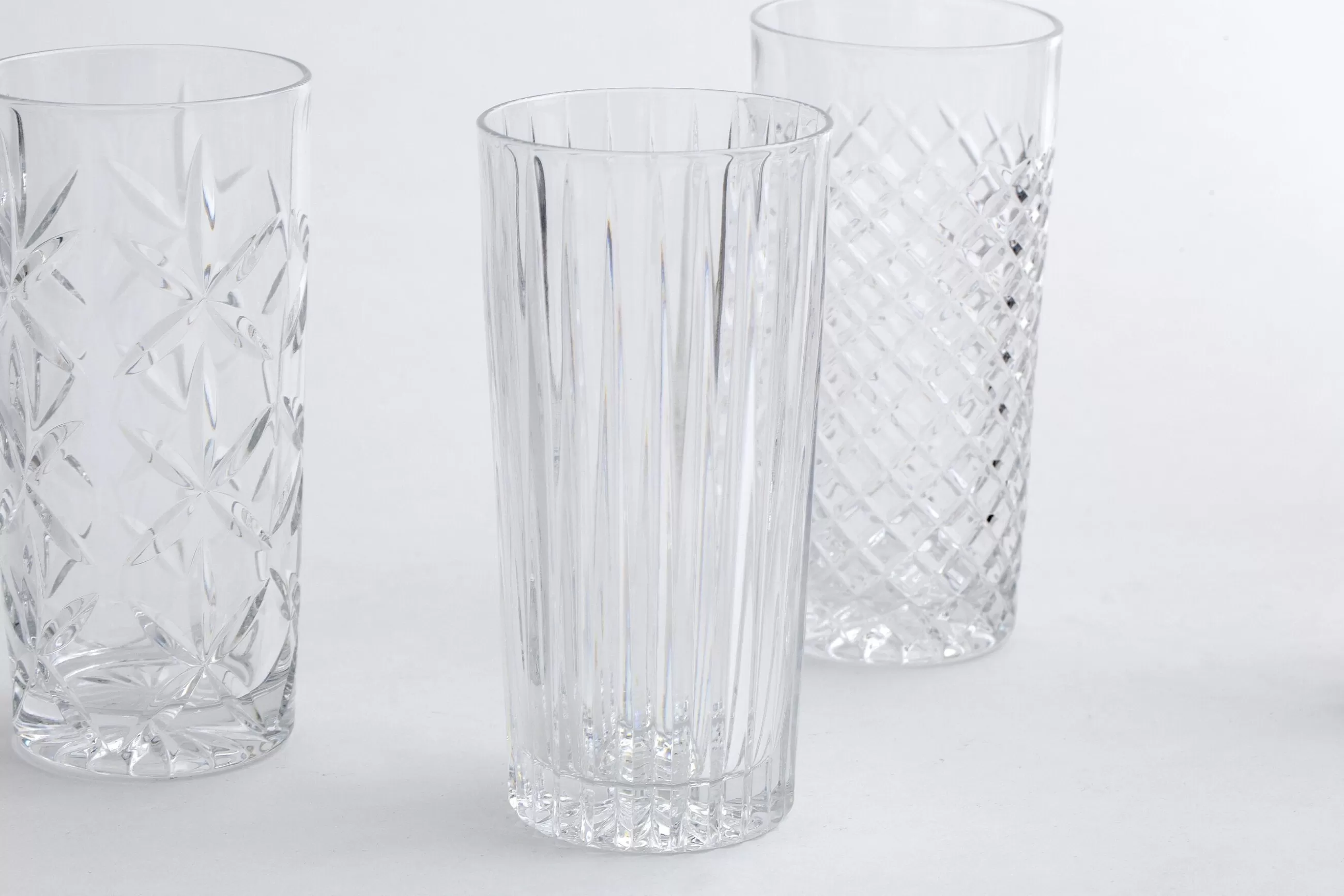 Flamant Bogart, Grand Verre, Coupe A La Main, Ensemble De 6- Lunettes