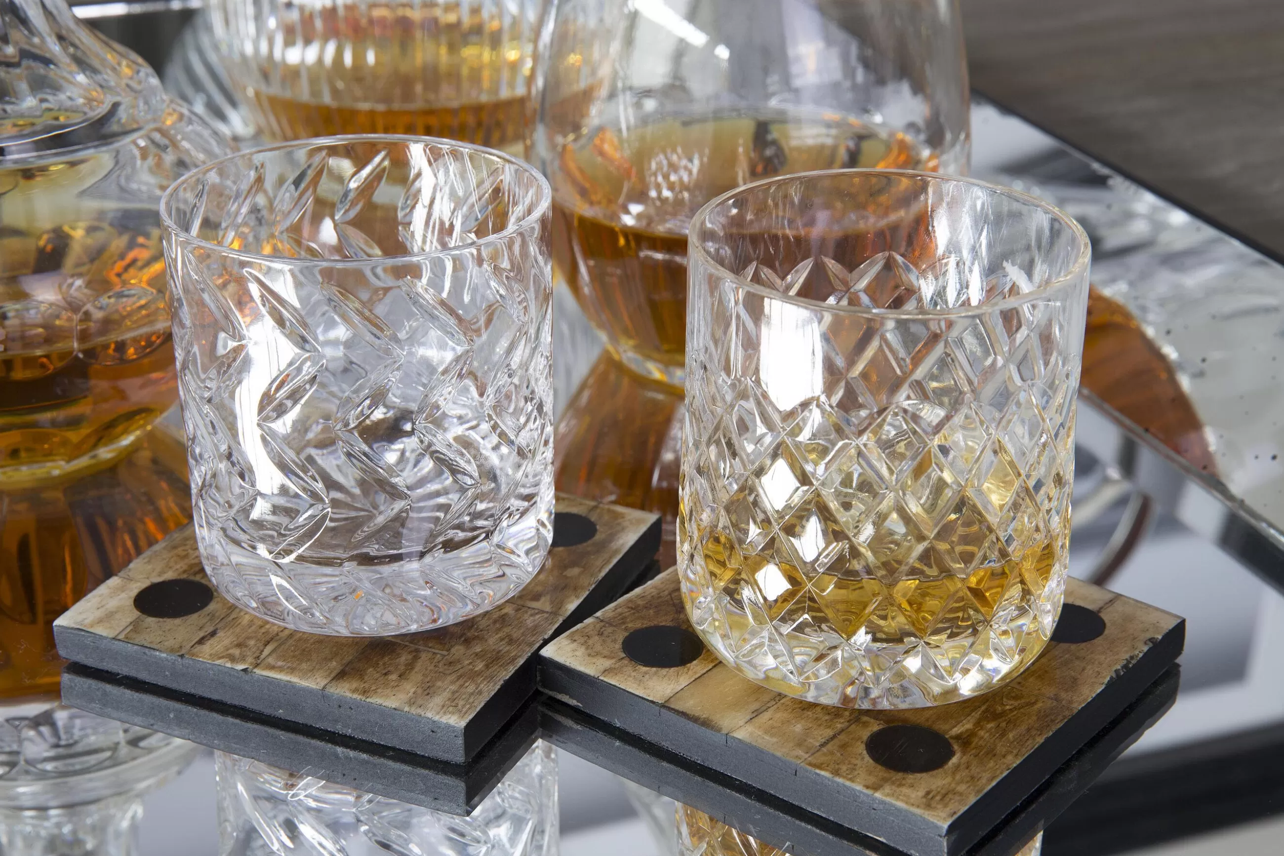 Flamant Bogart, Verre A Whisky, Coupe A La Main, Set De 6- Lunettes
