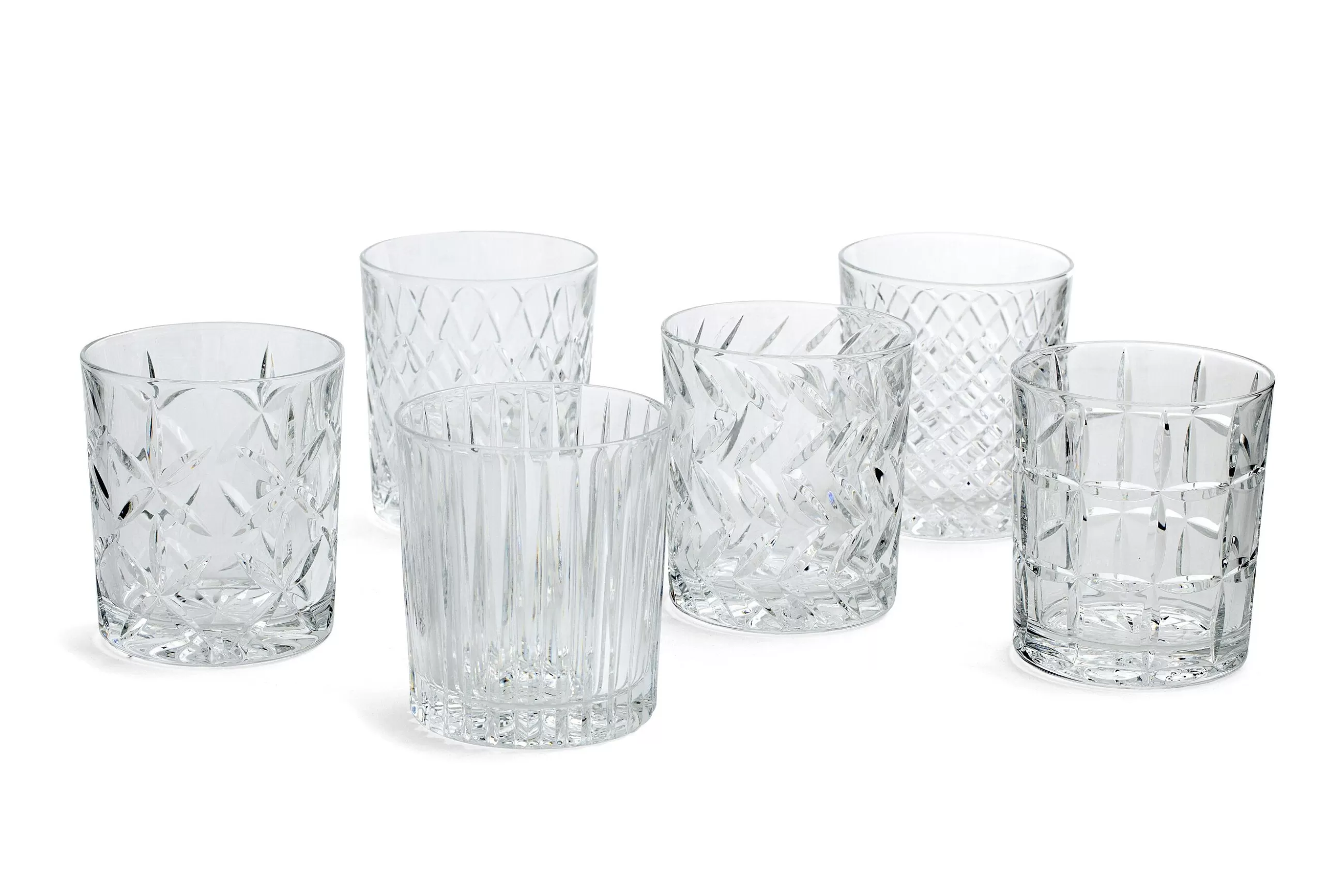 Flamant Bogart, Verre A Whisky, Coupe A La Main, Set De 6- Lunettes