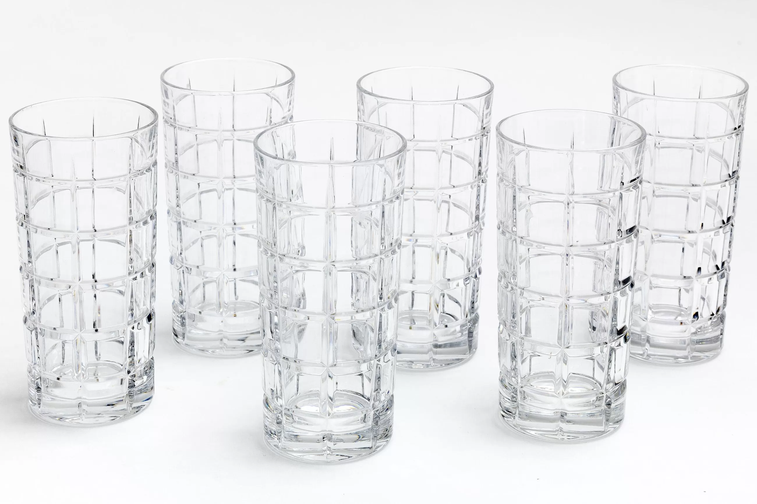 Flamant Chopin, Grand Verre, Coupe A La Main, Ensemble De 6- Lunettes