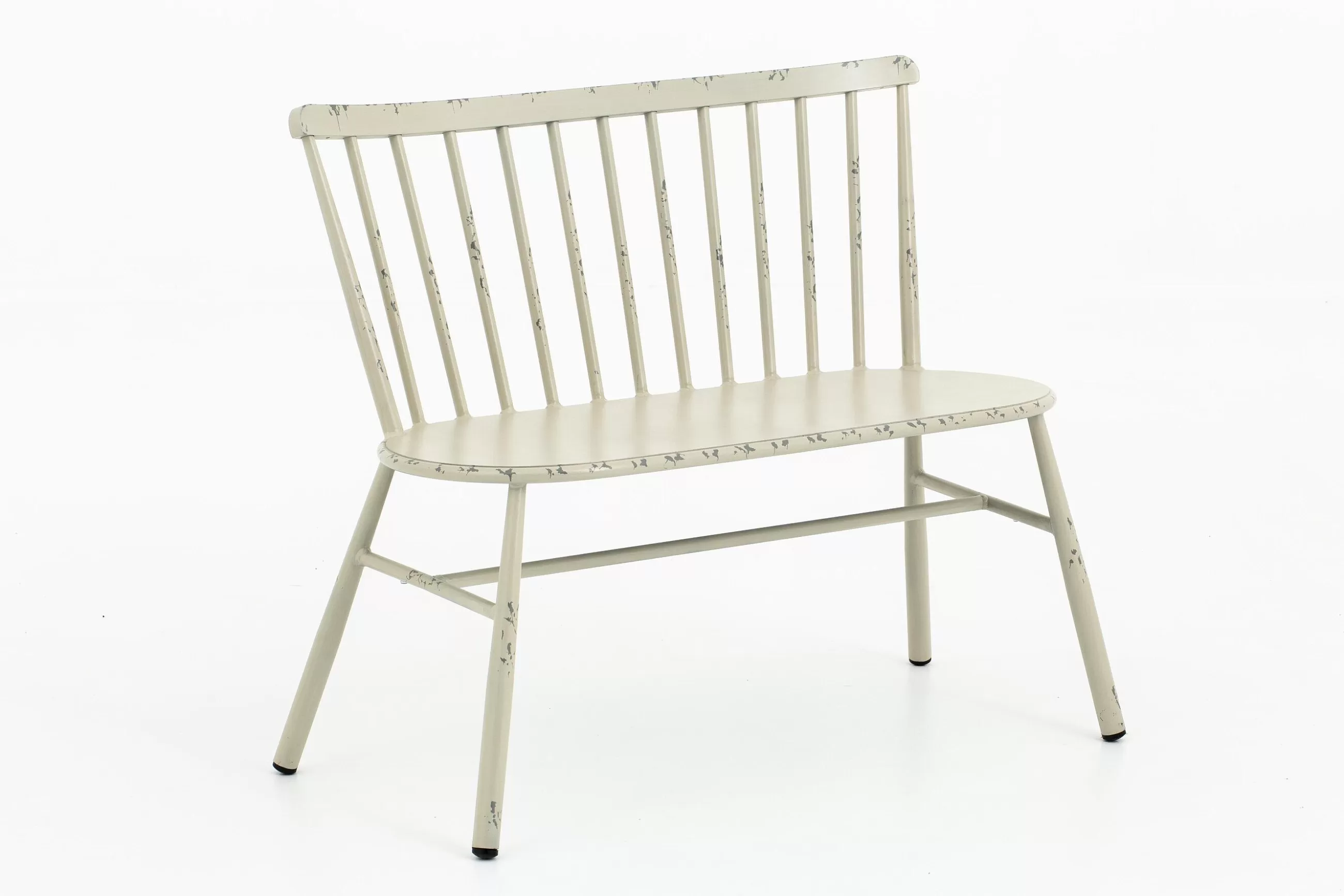 Flamant Claire, Banc De Jardin, Blanc Retro- Bancs De Jardin