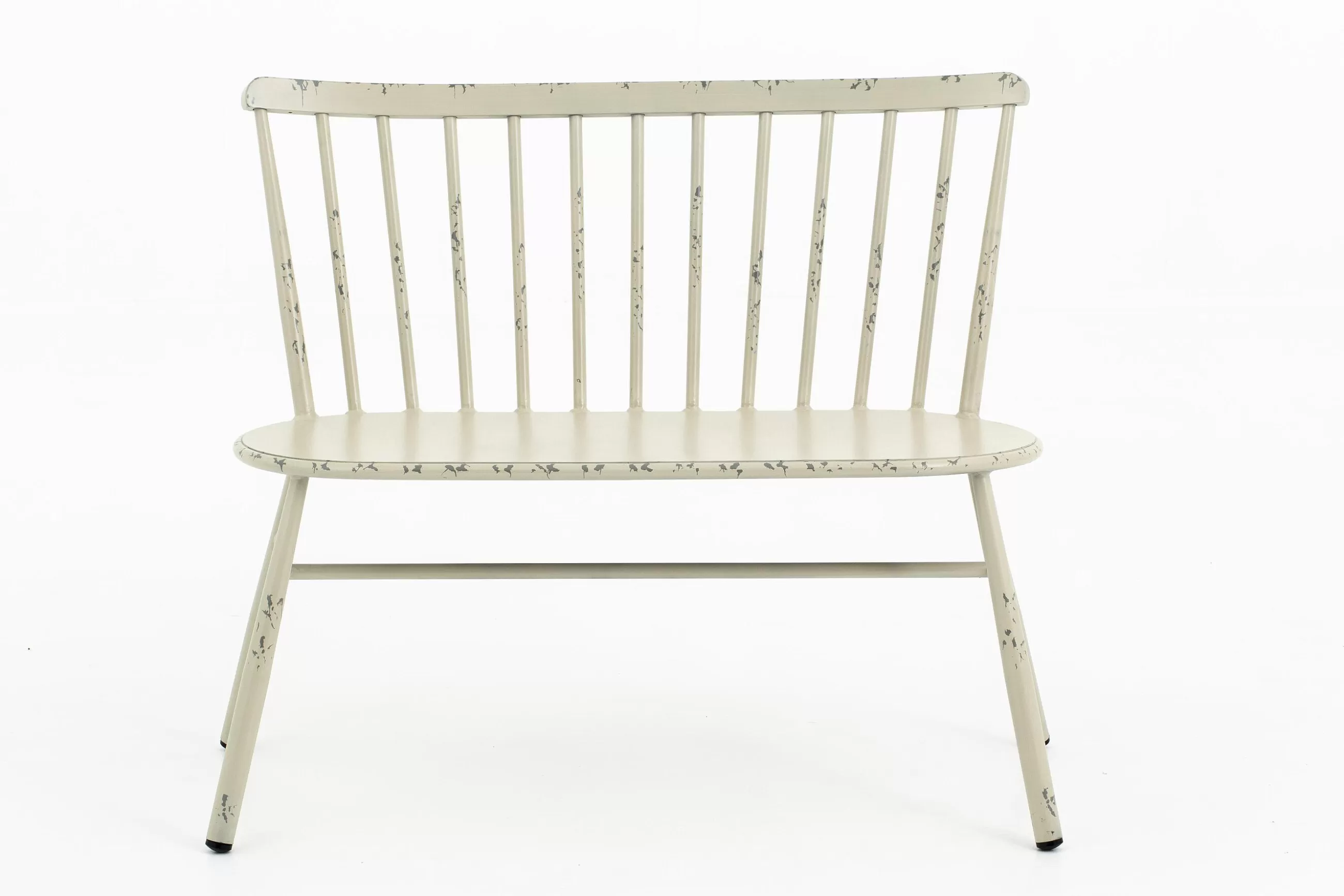 Flamant Claire, Banc De Jardin, Blanc Retro- Bancs De Jardin