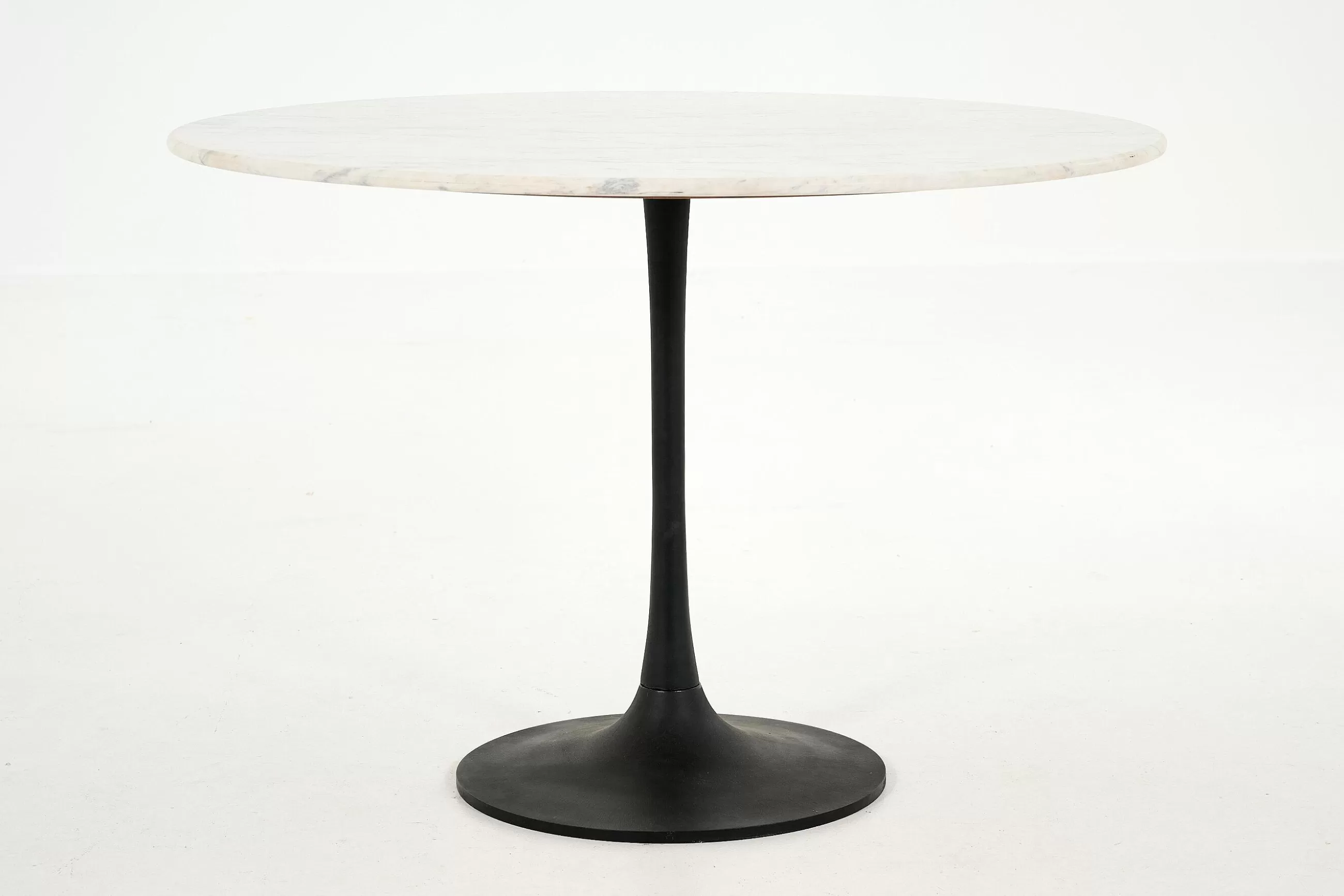 Flamant Fano, Table A Manger, Ronde, Marbre Blanc- Tables A Manger