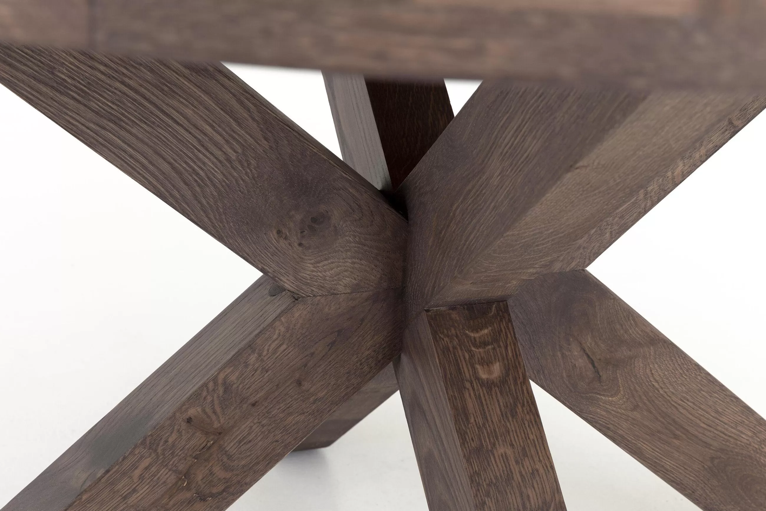 Flamant Forino, Table A Manger, Chene Fume, Ronde, 110 Cm- Tables A Manger