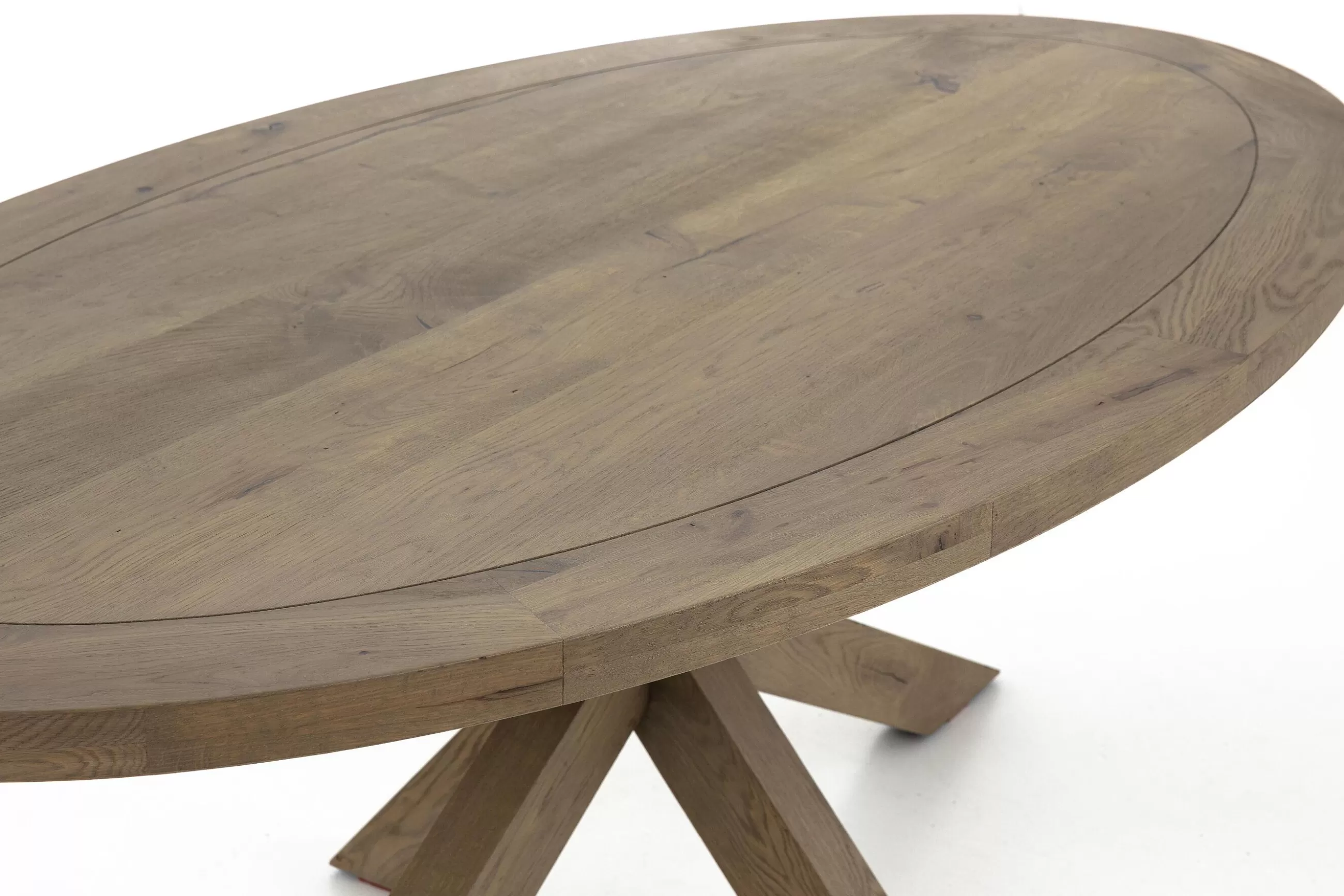 Flamant Forino, Table A Manger, Chene Patine, 210 Cm, Modele 2- Tables A Manger