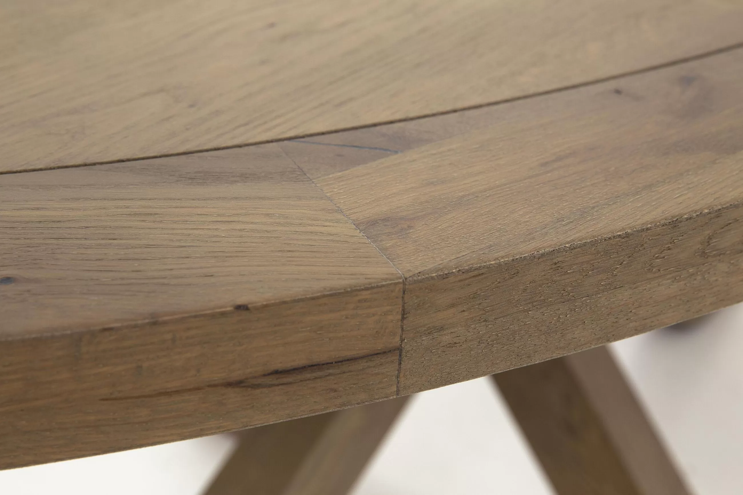 Flamant Forino, Table A Manger, Chene Patine, 210 Cm, Modele 2- Tables A Manger