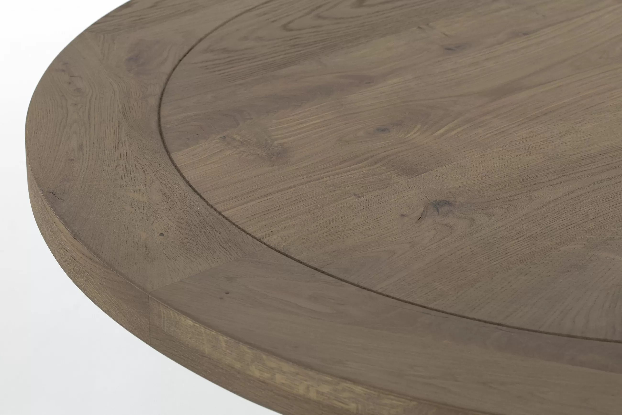Flamant Forino, Table A Manger, Chene Patine, Ronde, 110 Cm- Tables A Manger