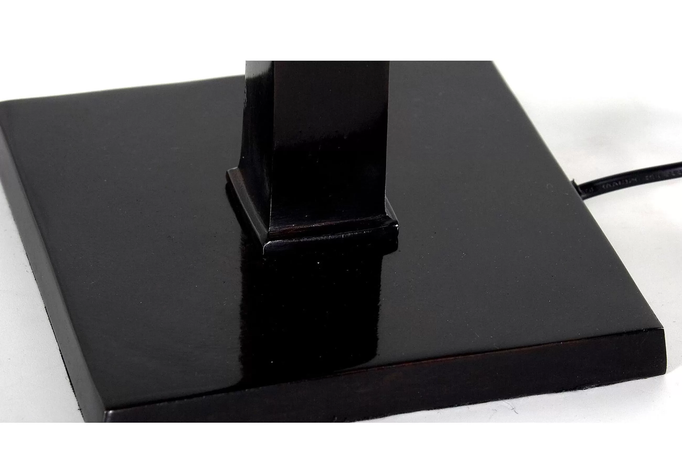 Flamant Gordes, Lampe A Poser, Noir, Aluminium, H 78 Cm- Eclairage