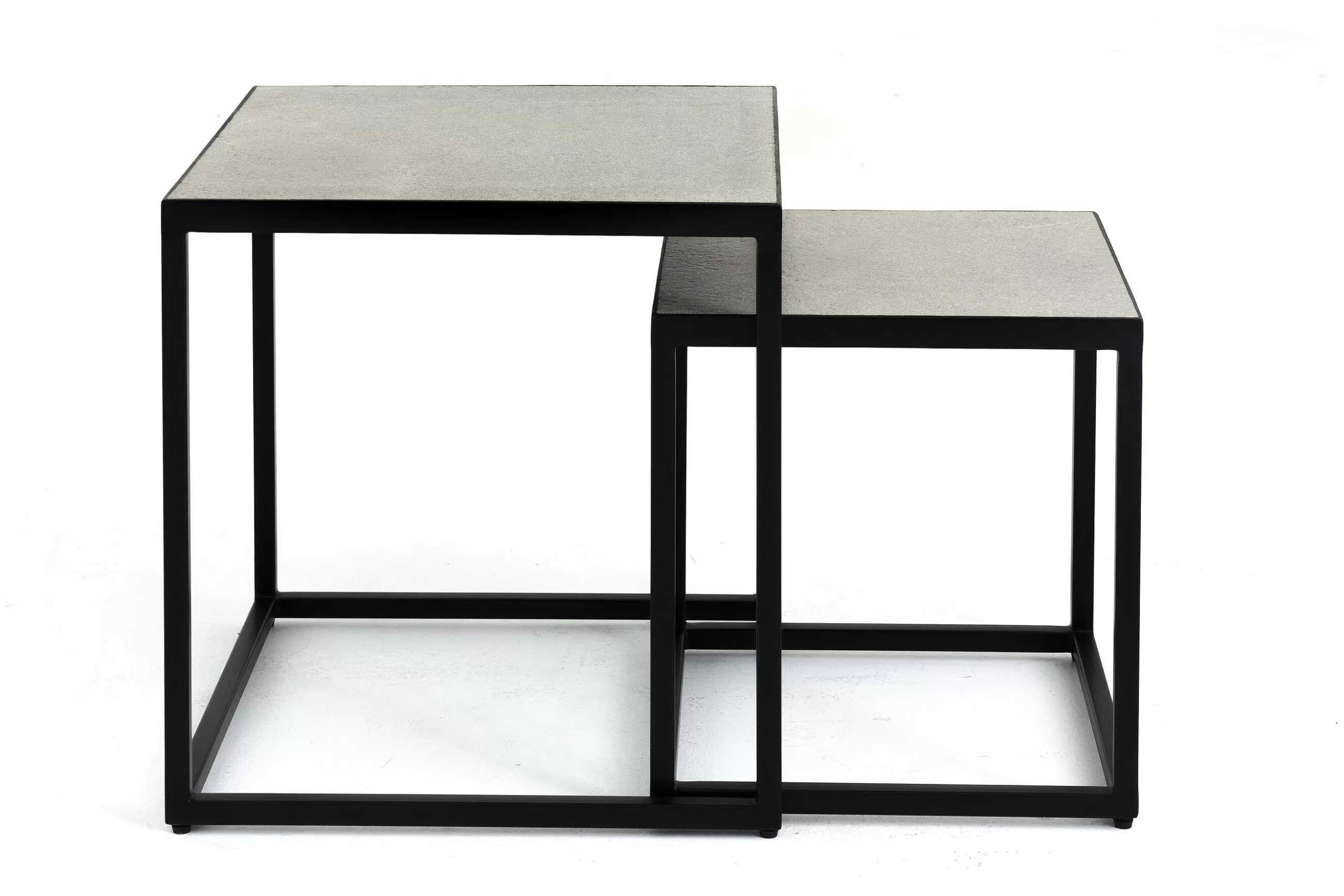 Flamant Hayes, Table D'Appoint, Carree, Ensemble De 2- Table A Cafe