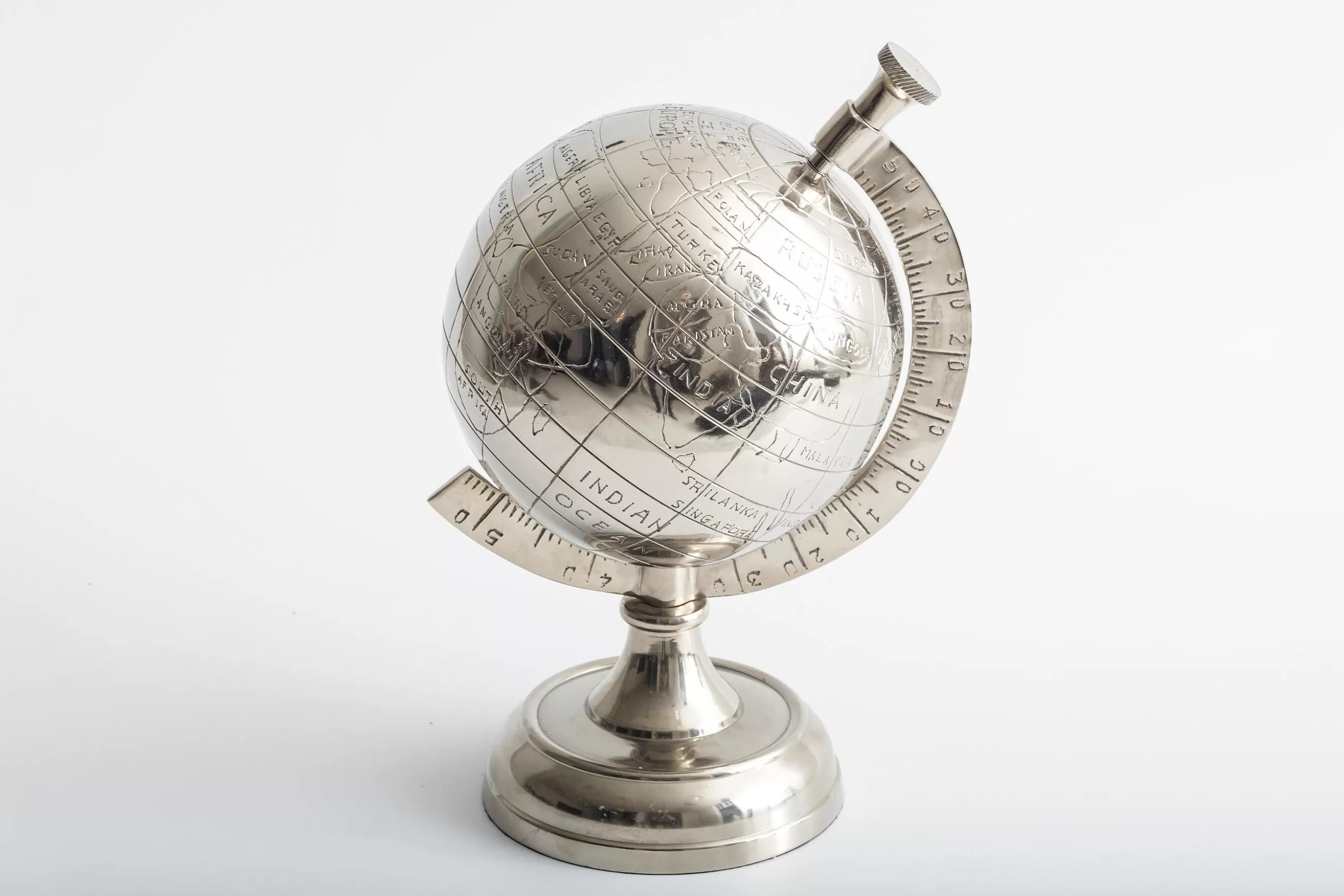 Flamant Horizon, Globe, Nickel- Décoration