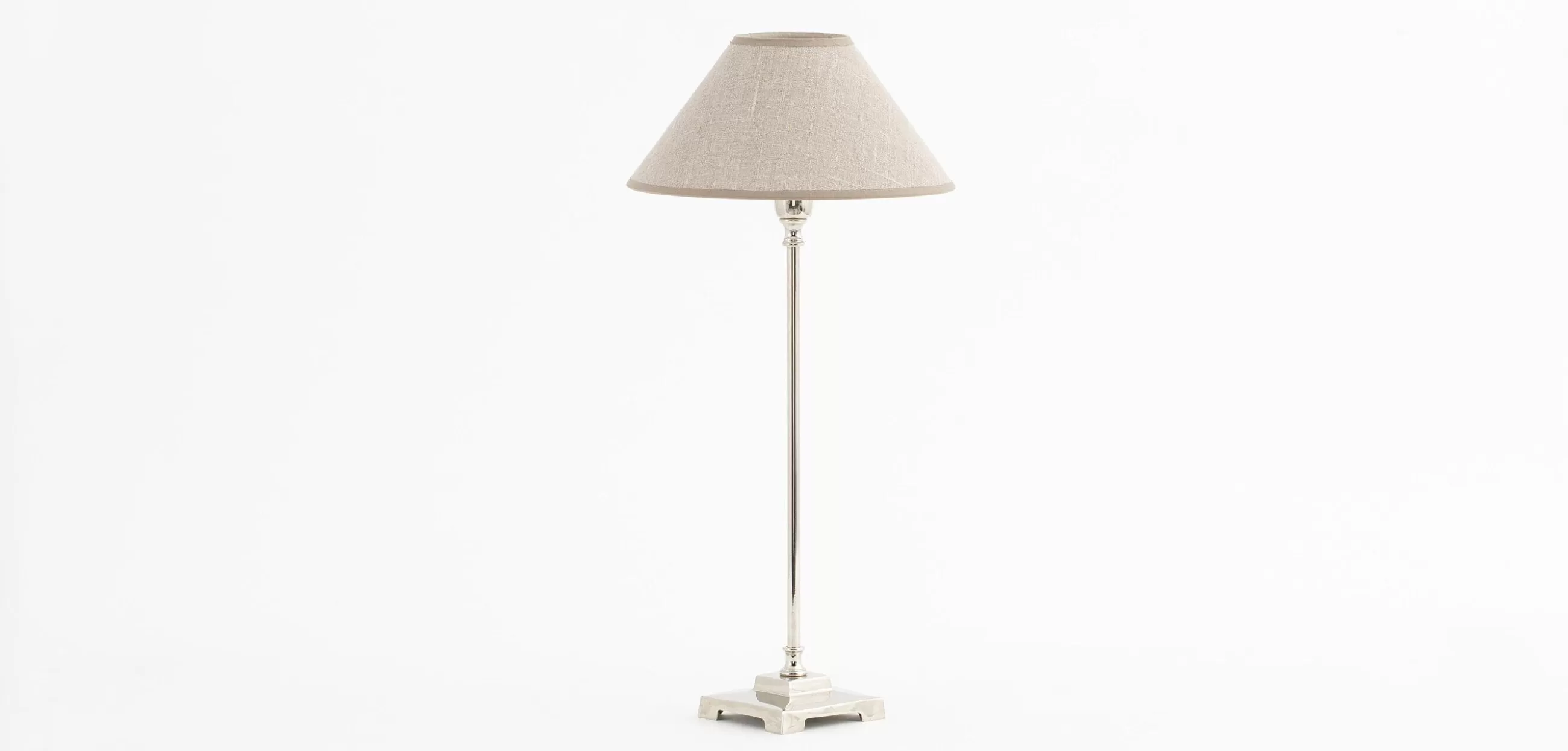 Flamant Horton, Lampe De Table, Laiton Et Nickel- Eclairage