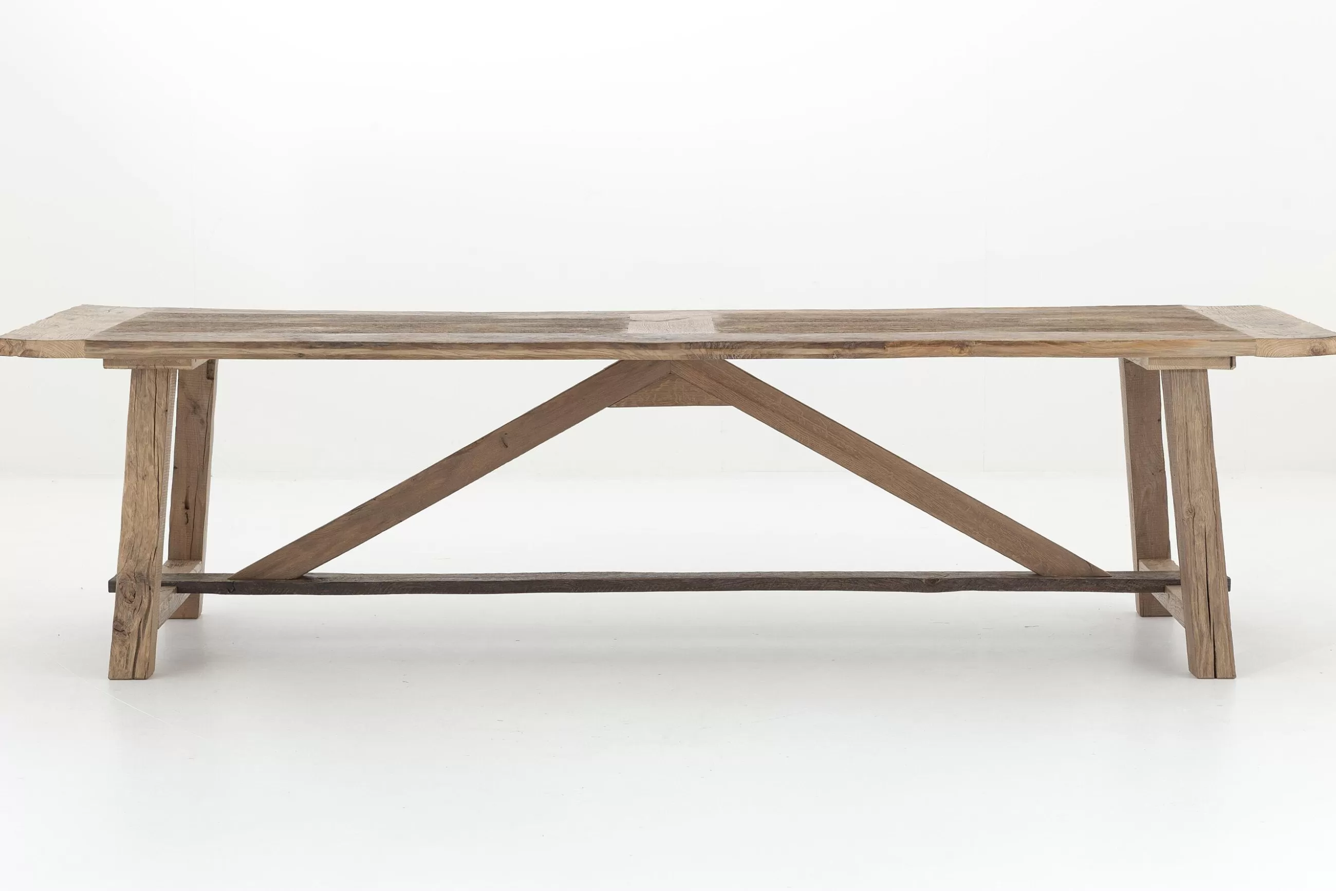 Flamant Jeffrey, Table A Manger, Vieux Chene, 300 Cm- Tables A Manger