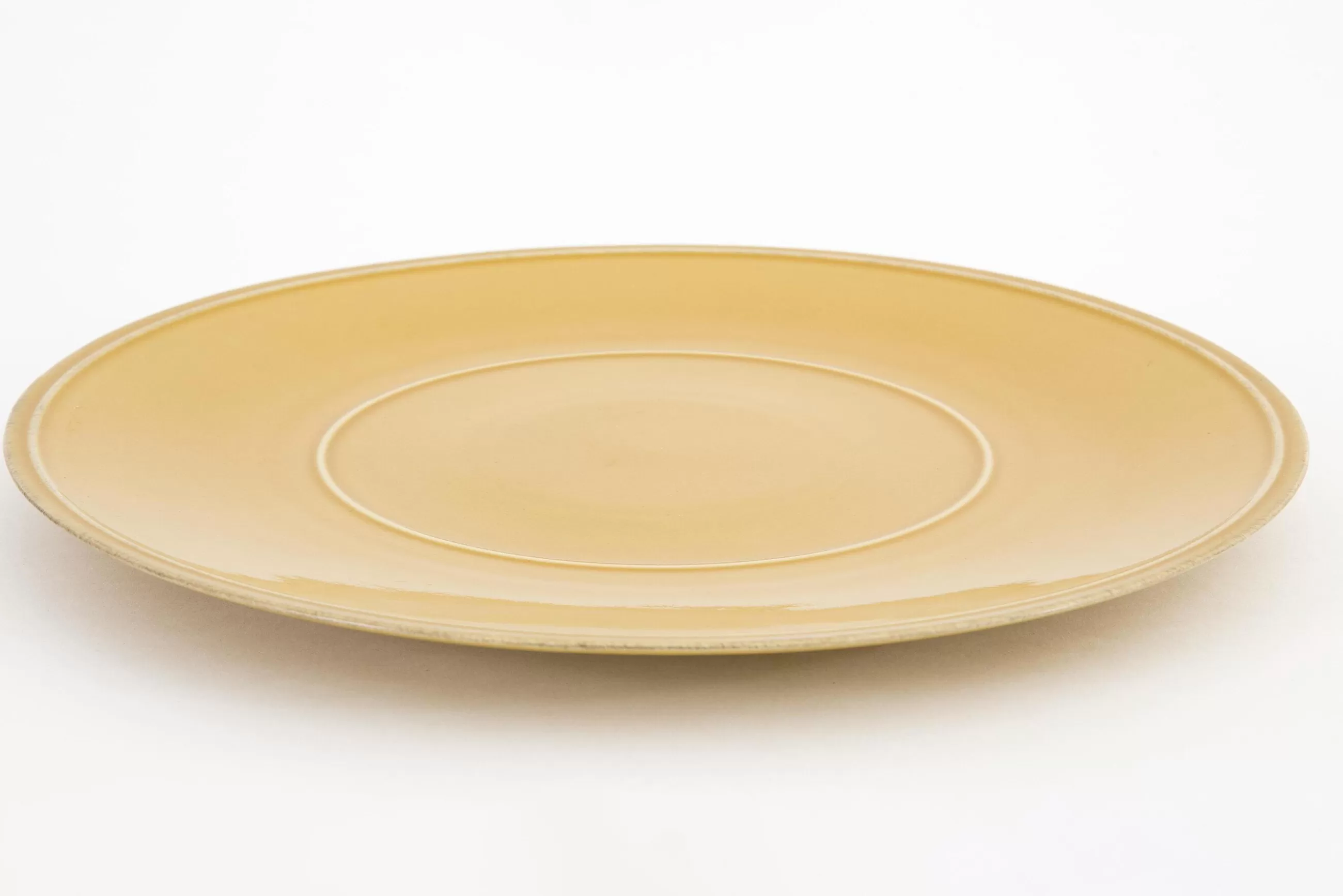 Flamant Jille, Assiette, Ceramique, Ocre, 34Cm- Assiettes, Plats Et Bols