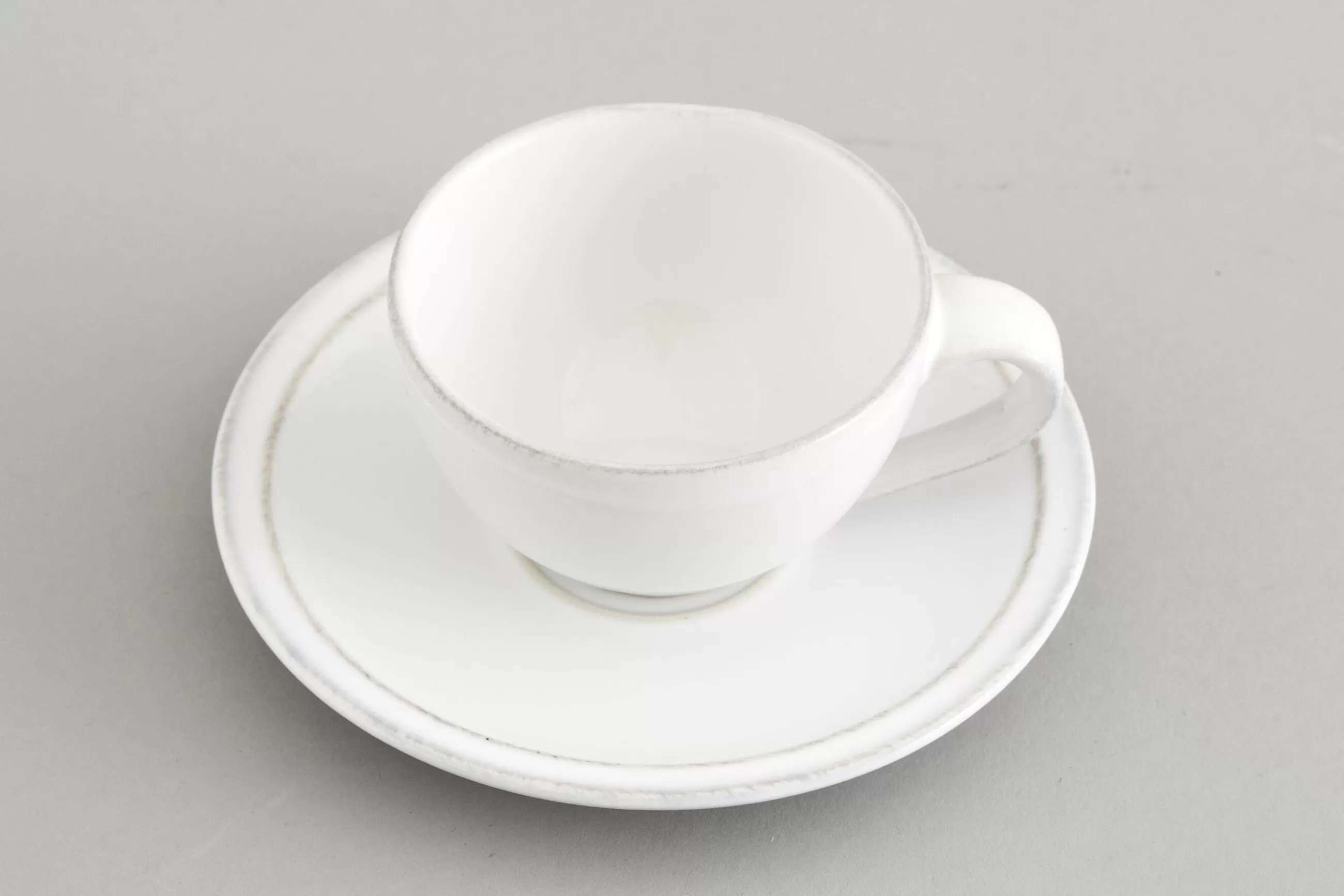 Flamant Jille, Tasse Et Soucoupe, Ceramique, Blanc, S, 50Ml- Assiettes, Plats Et Bols