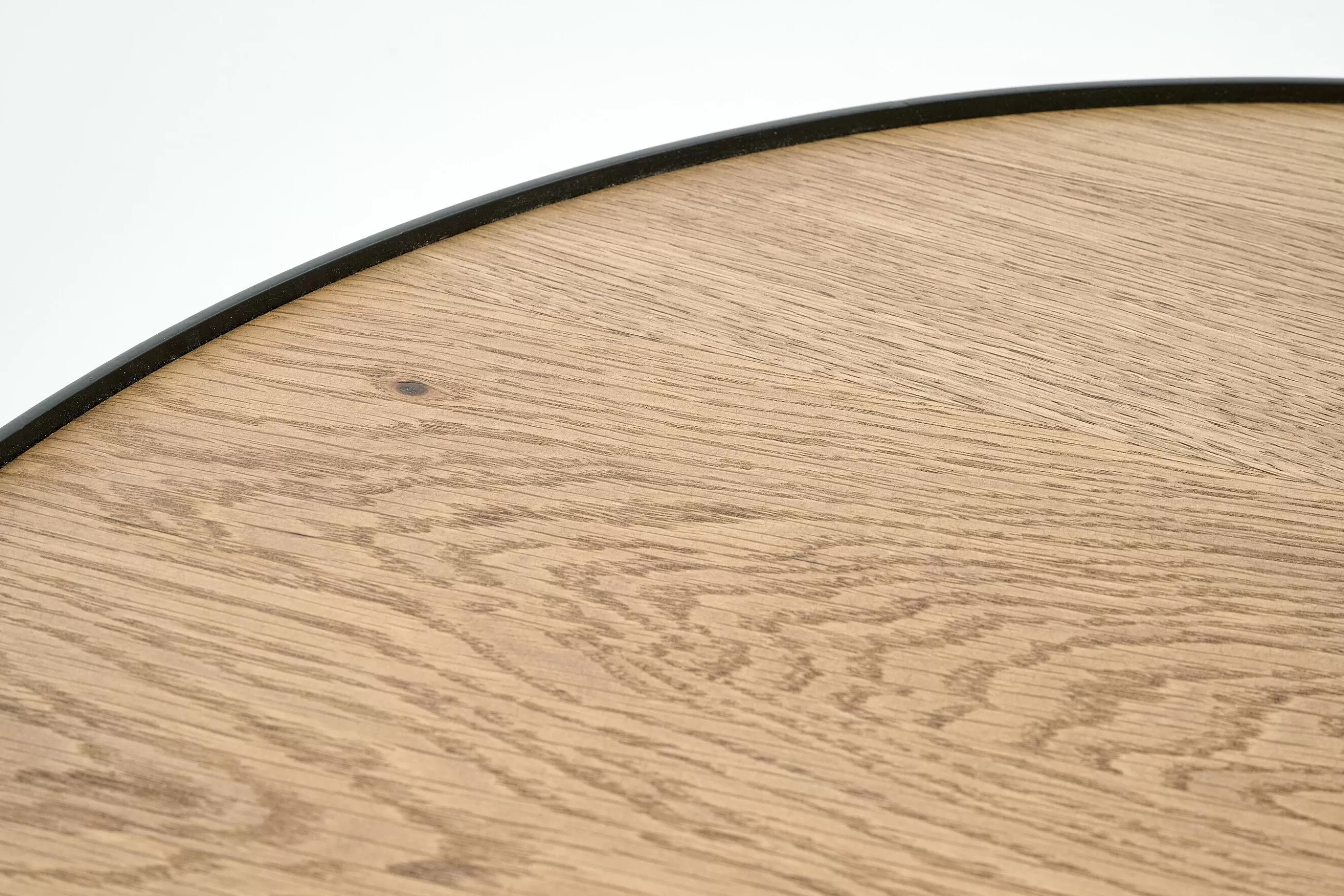 Flamant Madison, Table D'Appoint, Chene Et Metal, Ronde, 60 Cm, Marron Clair- Table A Cafe