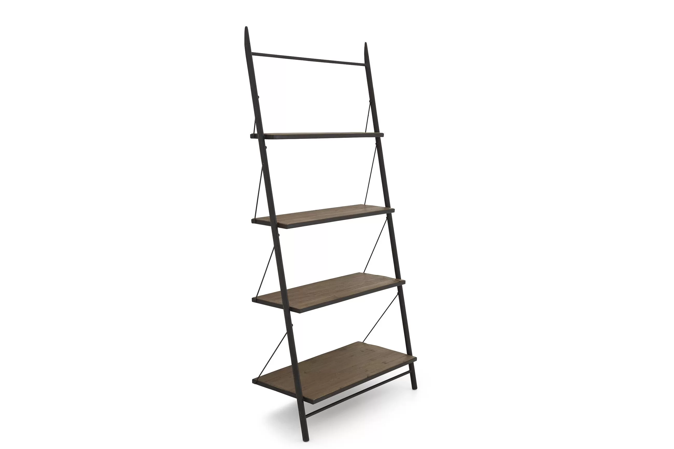 Flamant Marec, Etagere, Fer Et Sapin Recycle, L- Placards