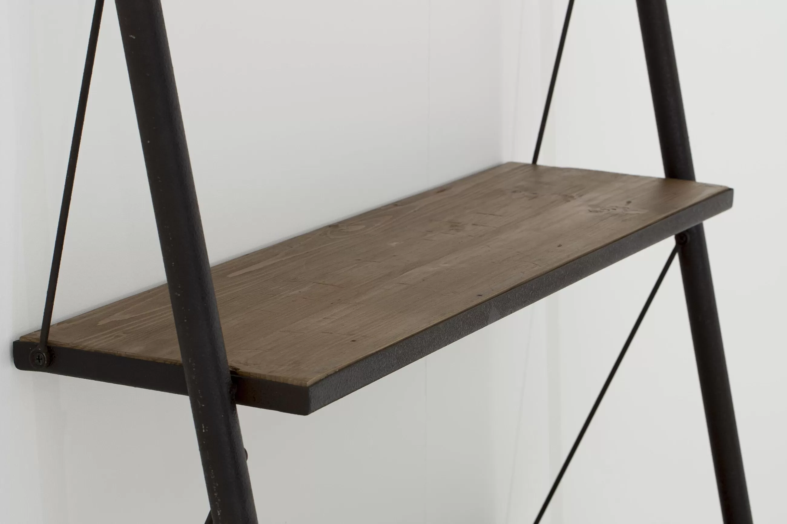 Flamant Marec, Etagere, Fer Et Sapin Recycle, L- Placards