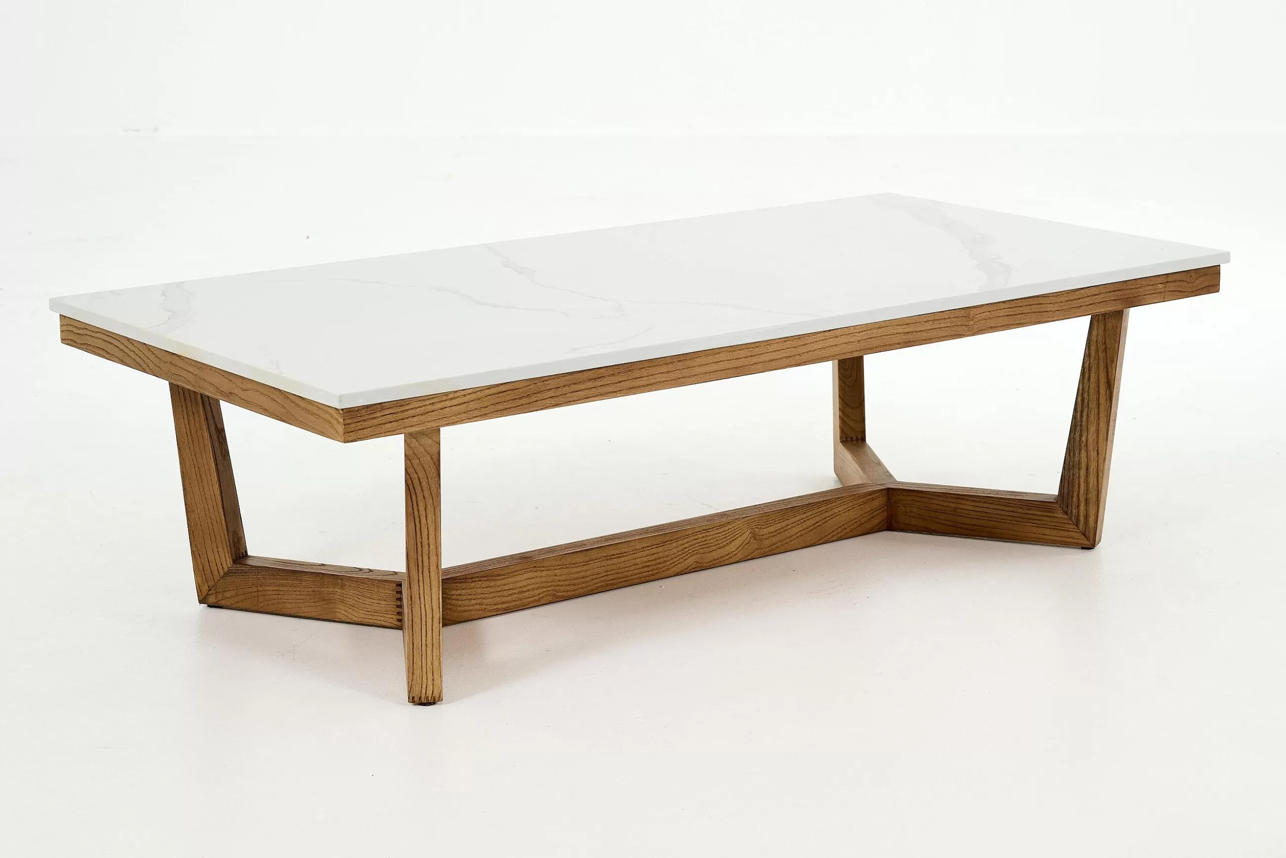 Flamant Marnix, Table Basse, Chene Et Pierre, 140X70- Table A Cafe