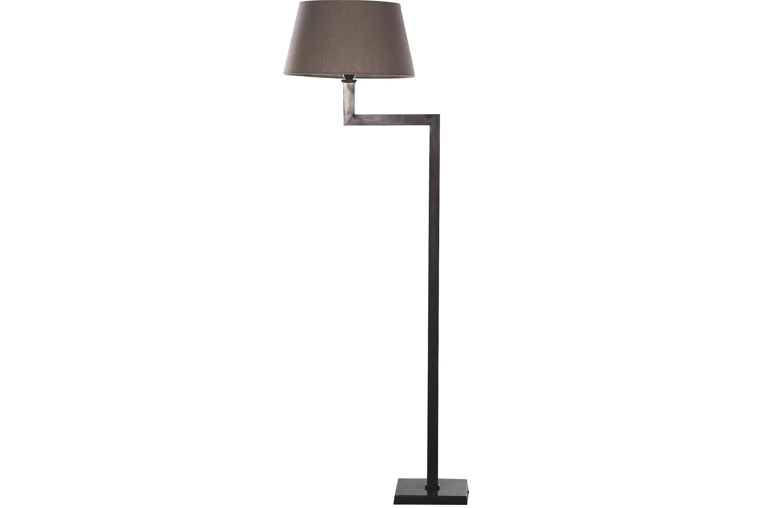 Flamant Martha, Lampadaire, Marron/Noir, Laiton- Eclairage