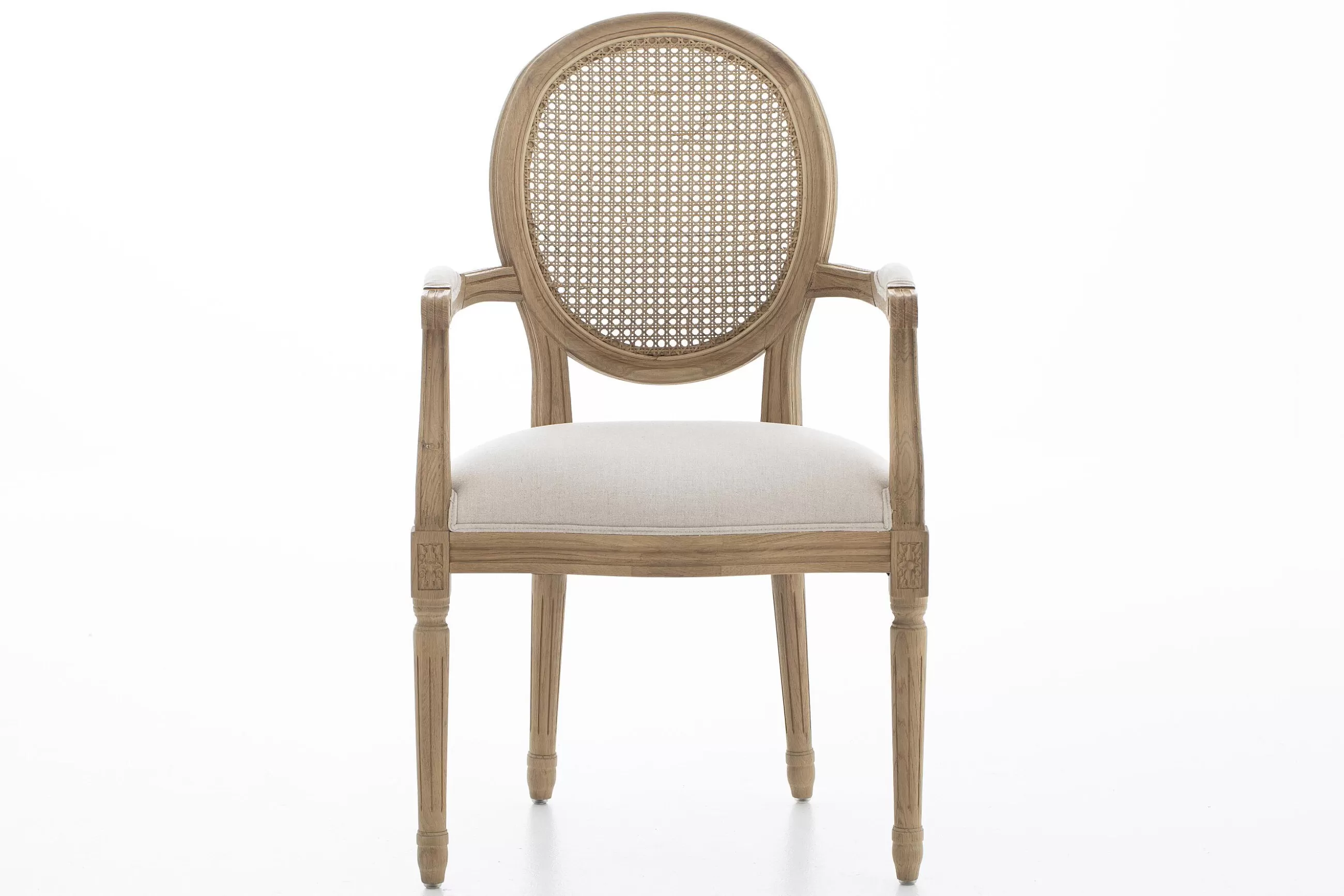 Flamant Medy, Fauteuil, Chene, Lin Naturel- Chaises