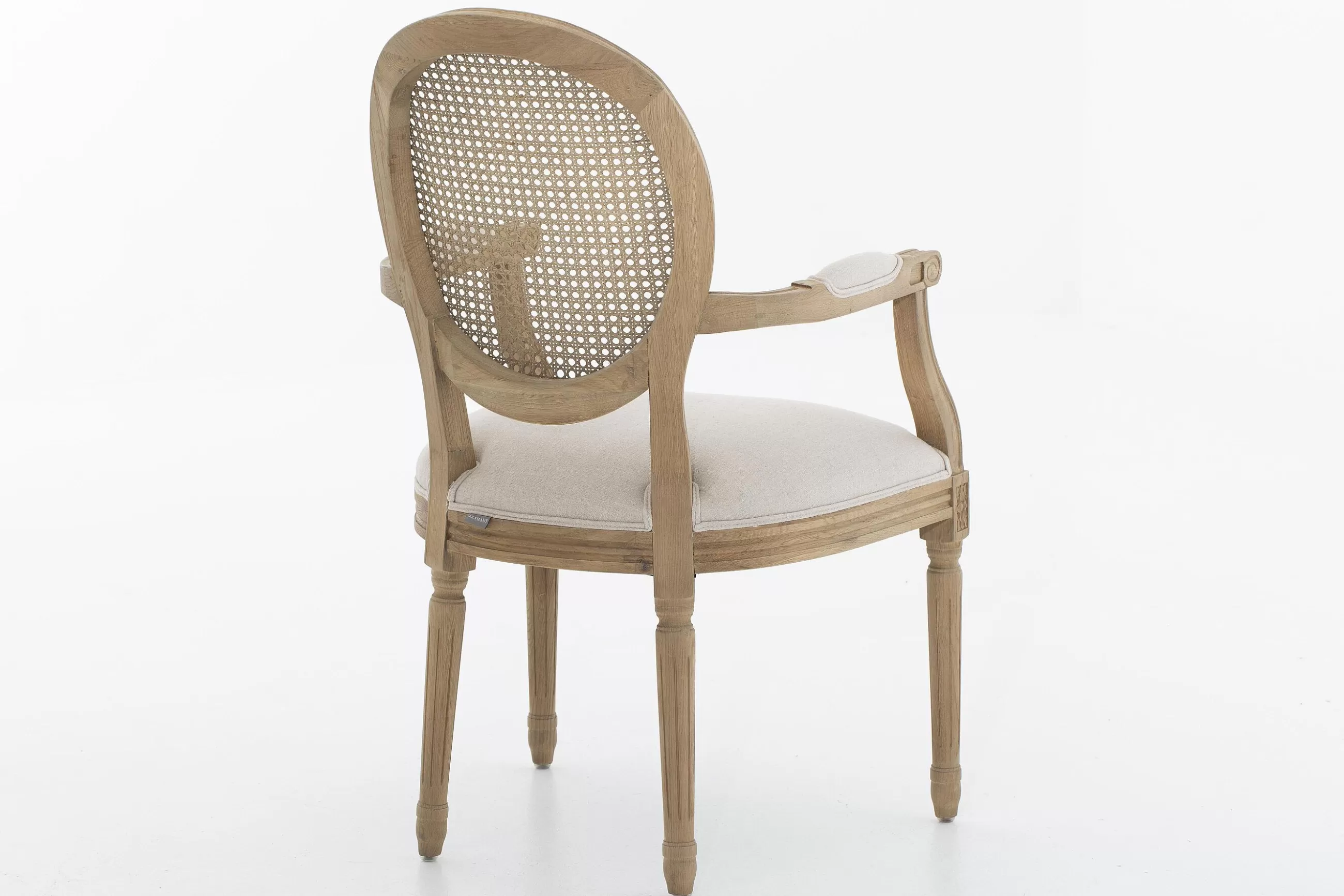 Flamant Medy, Fauteuil, Chene, Lin Naturel- Chaises