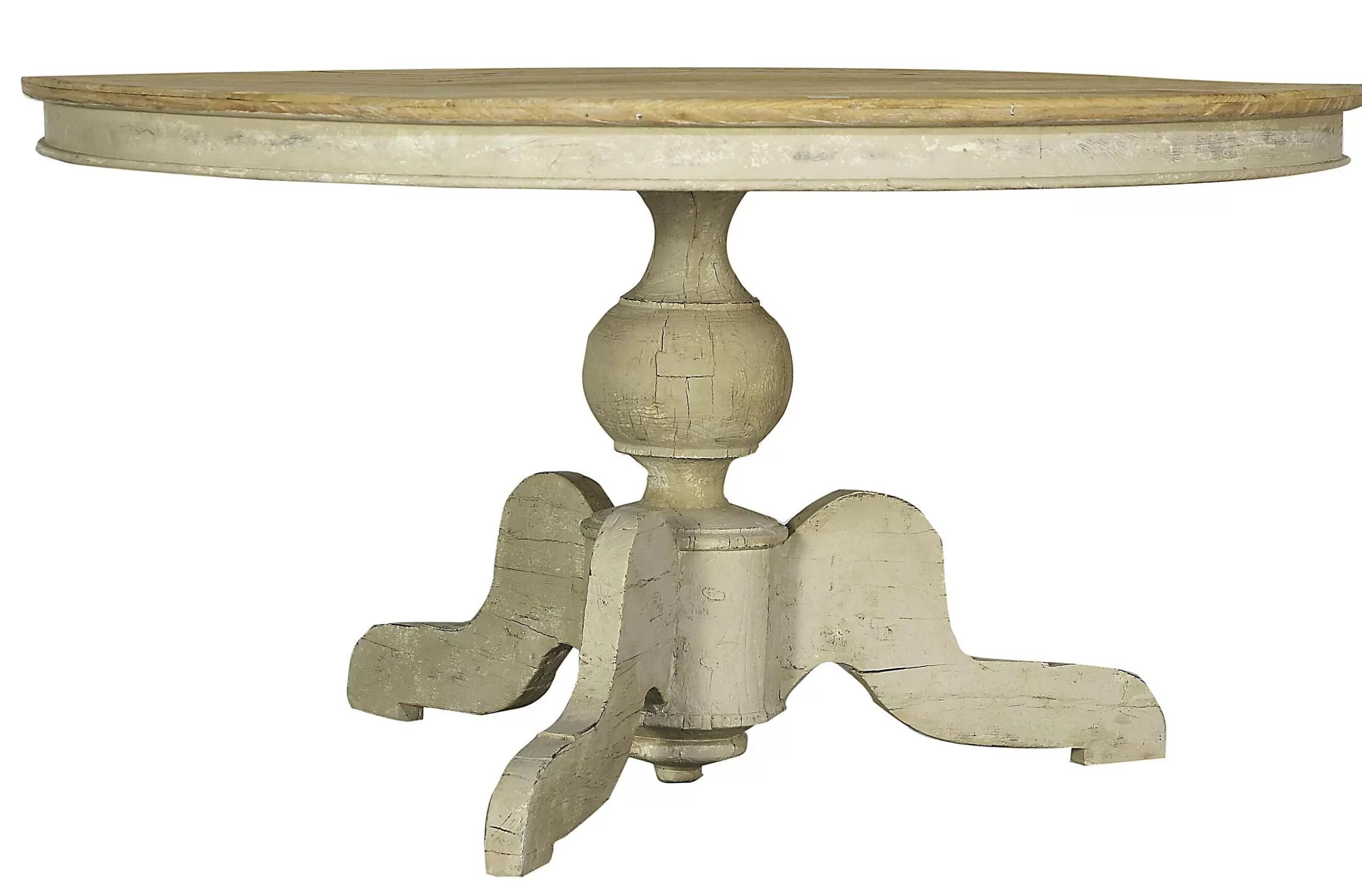 Flamant Milan, Table A Manger, Ronde, Bois Recycle, 140 Cm, Modele 1- Tables A Manger