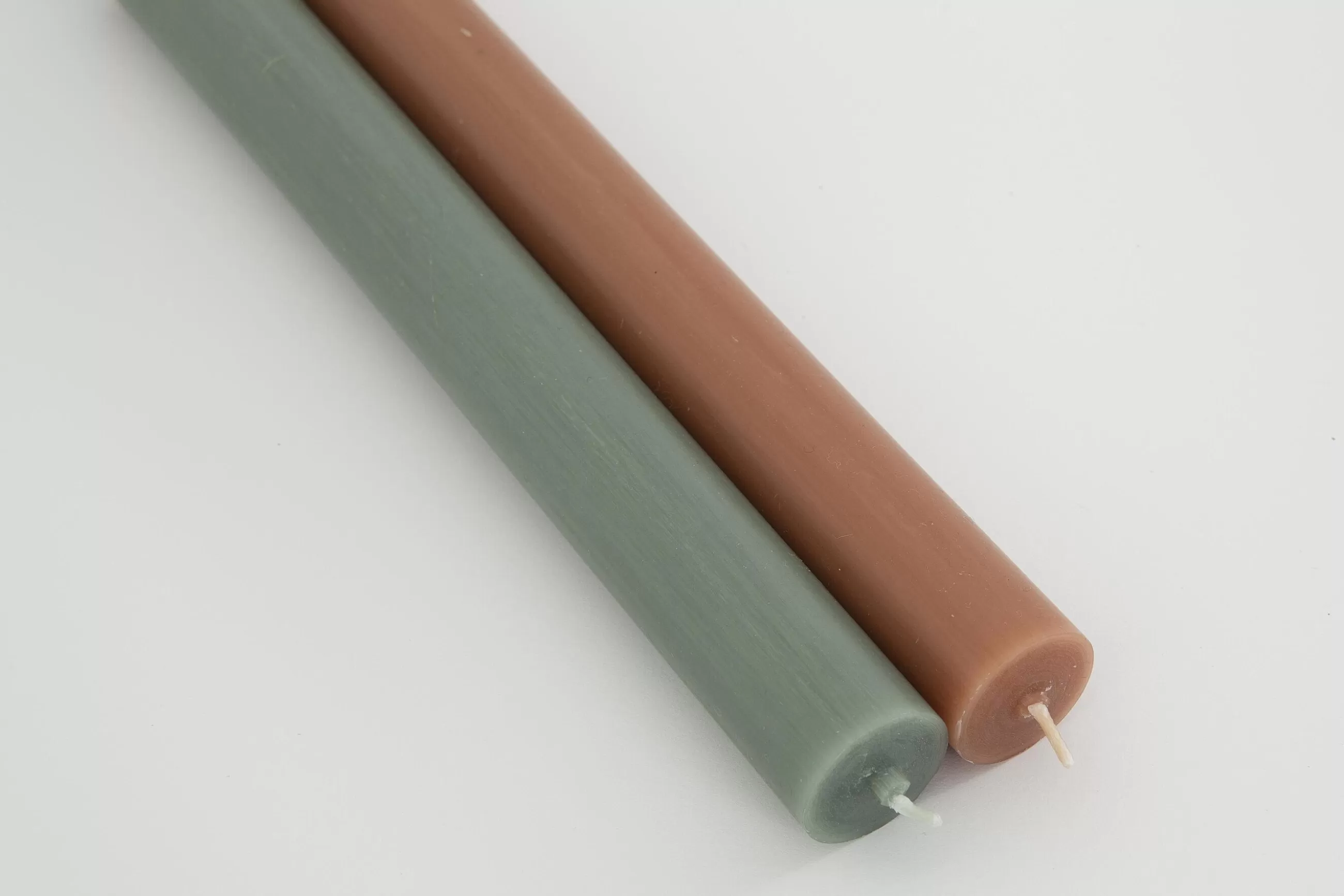 Flamant Nell, Bougie De Table, Couleur Vert Olive, Lot De 4- Décoration