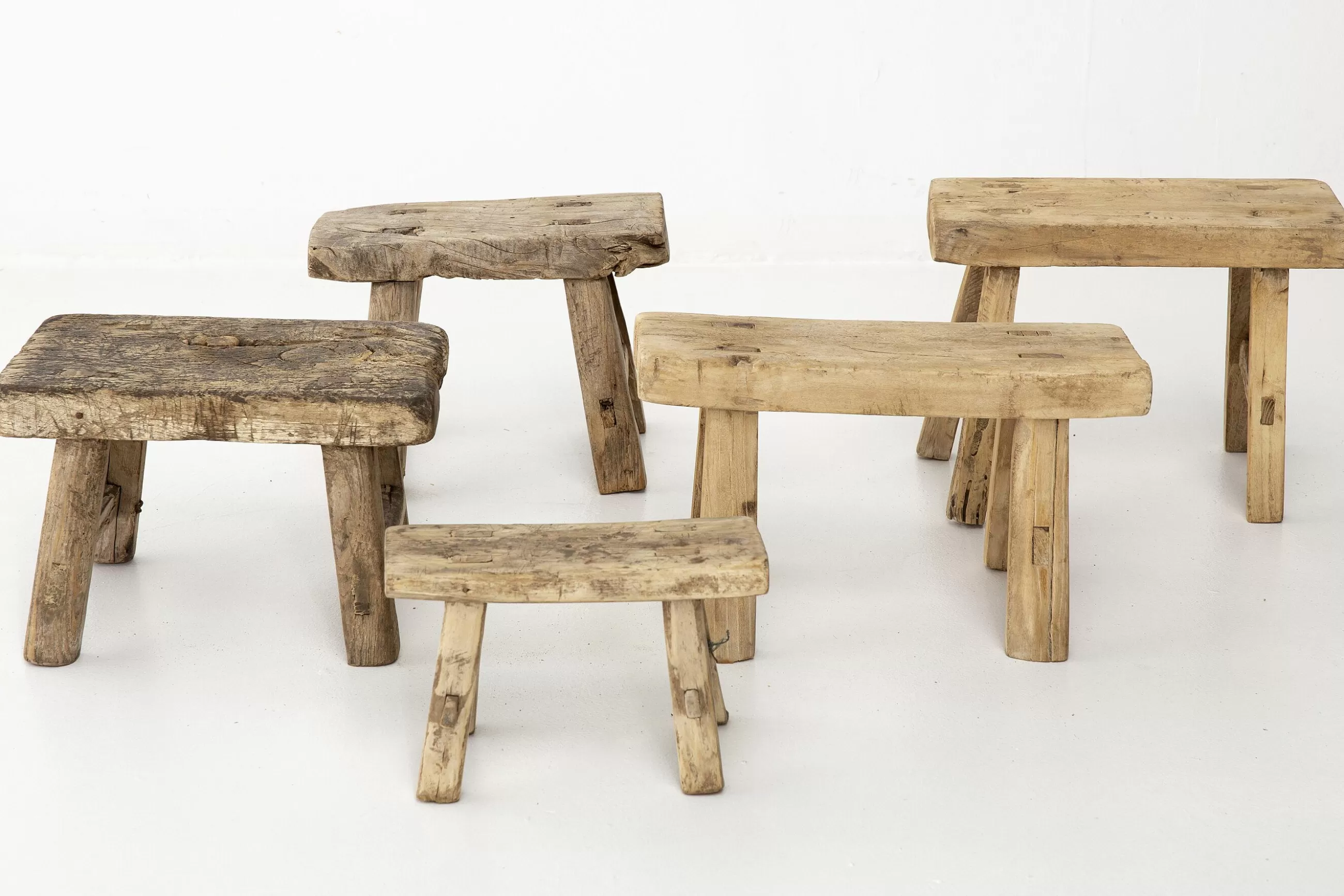 Flamant Paton, Tabouret, Bois Recycle- Canapés