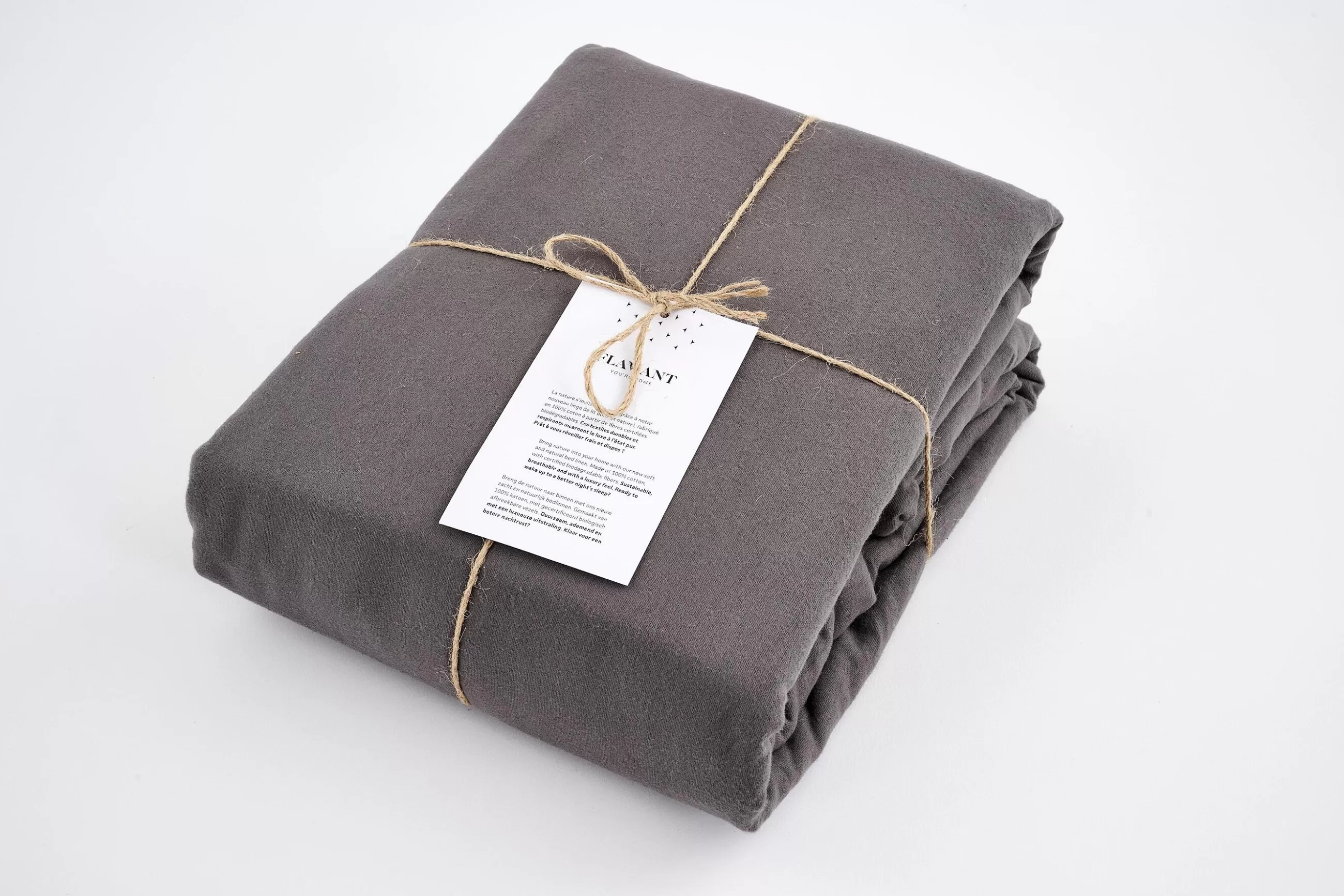 Flamant Stefano, Housse De Couette, 240X220, Rayures Grises, Taies D'Oreiller Non Incluses- Draps De Lit