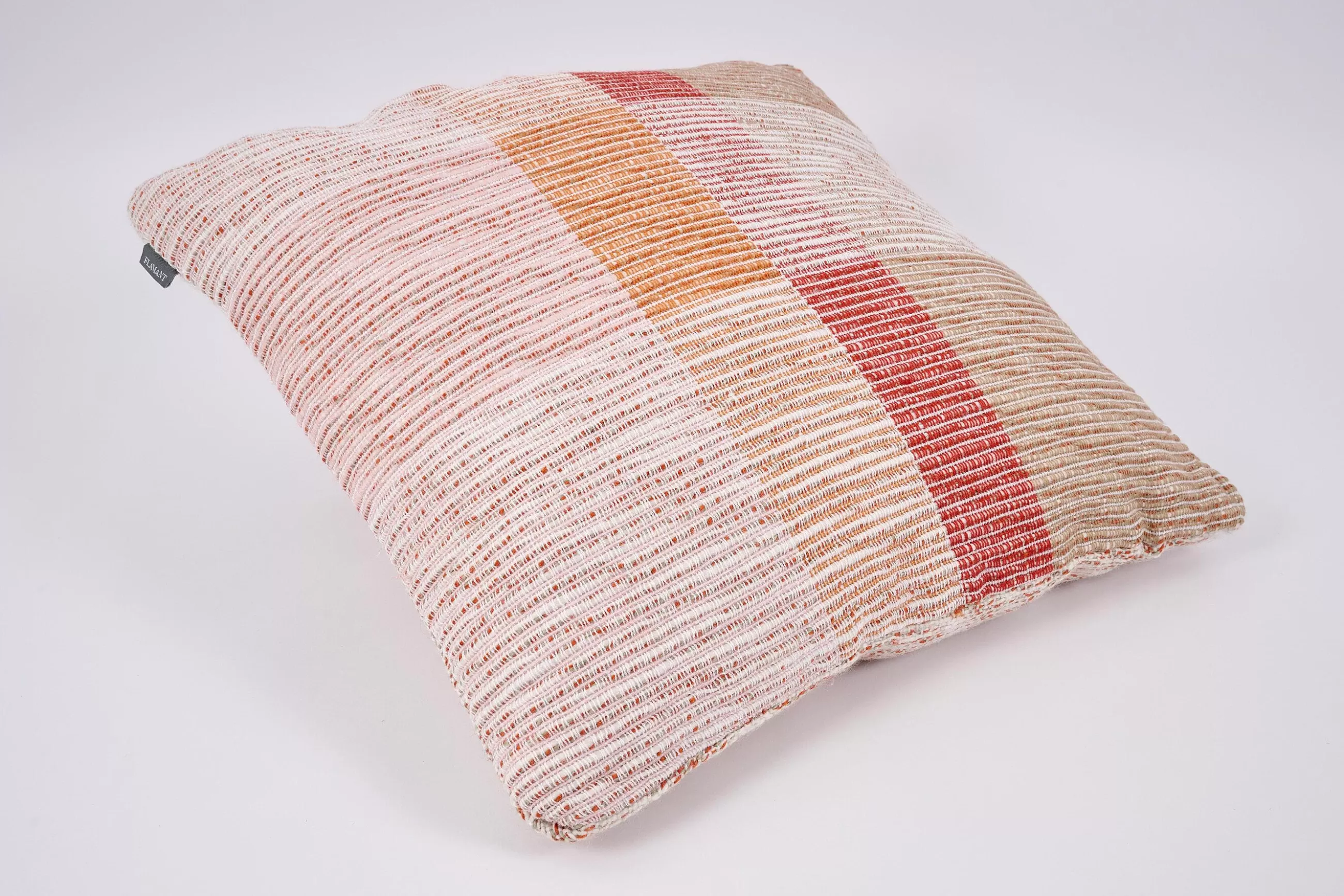 Flamant Tanina, Coussin, Orange, Modele 2- Textiles De Maison