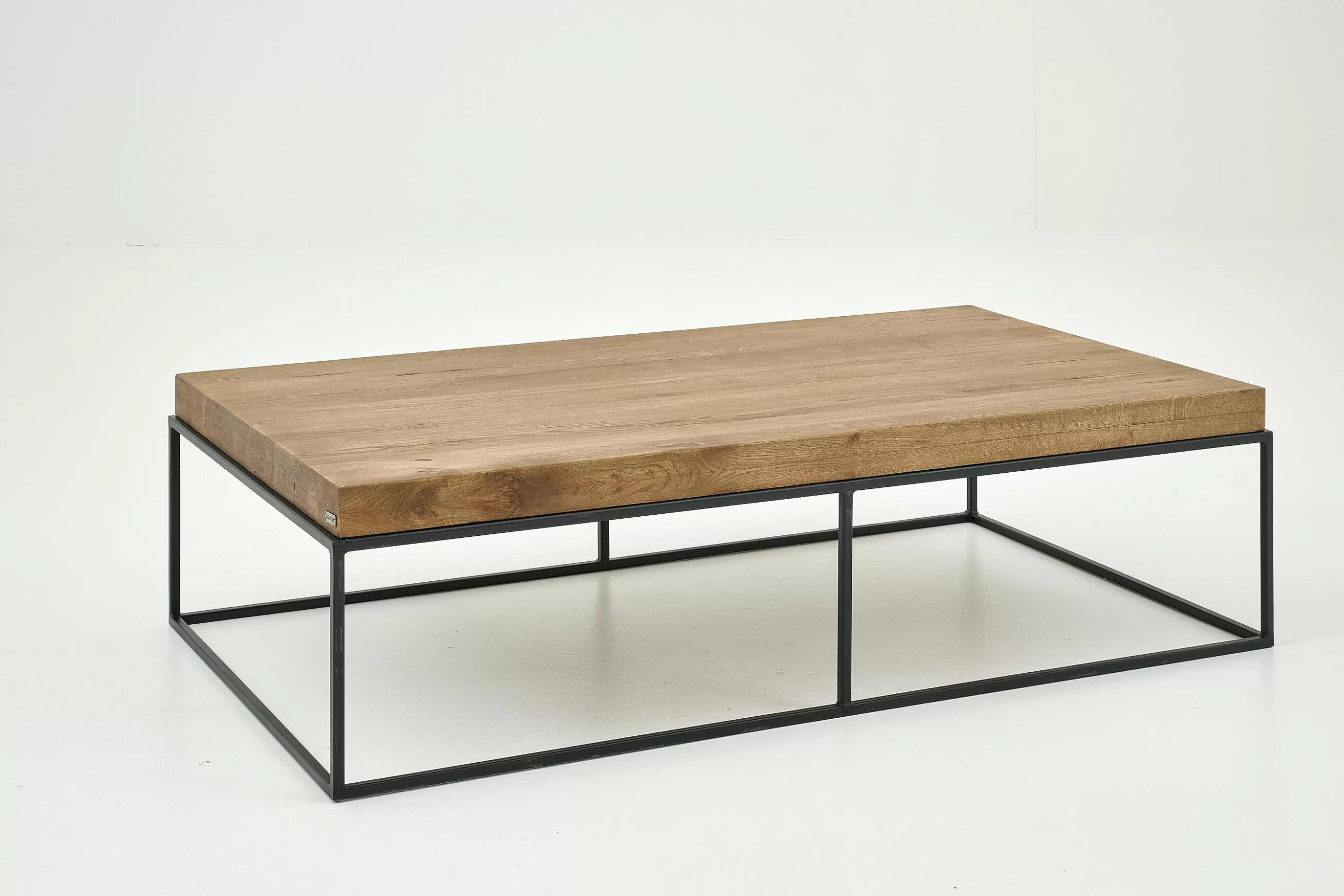 Flamant Urban, Table Basse, Chene Et Metal, Marron Clair- Table A Cafe