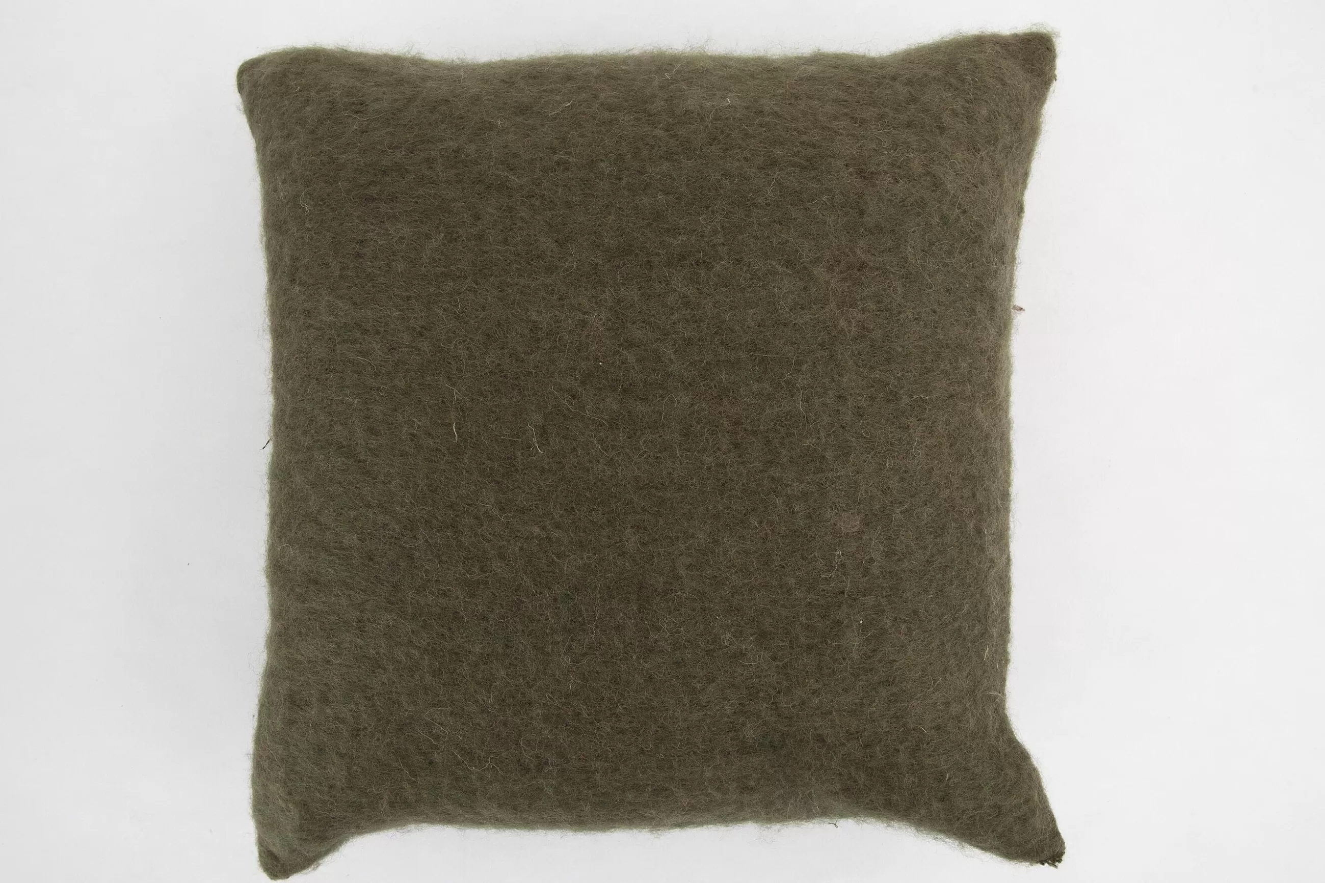 Flamant Yani, Coussin, Vert Olive- Textiles De Maison